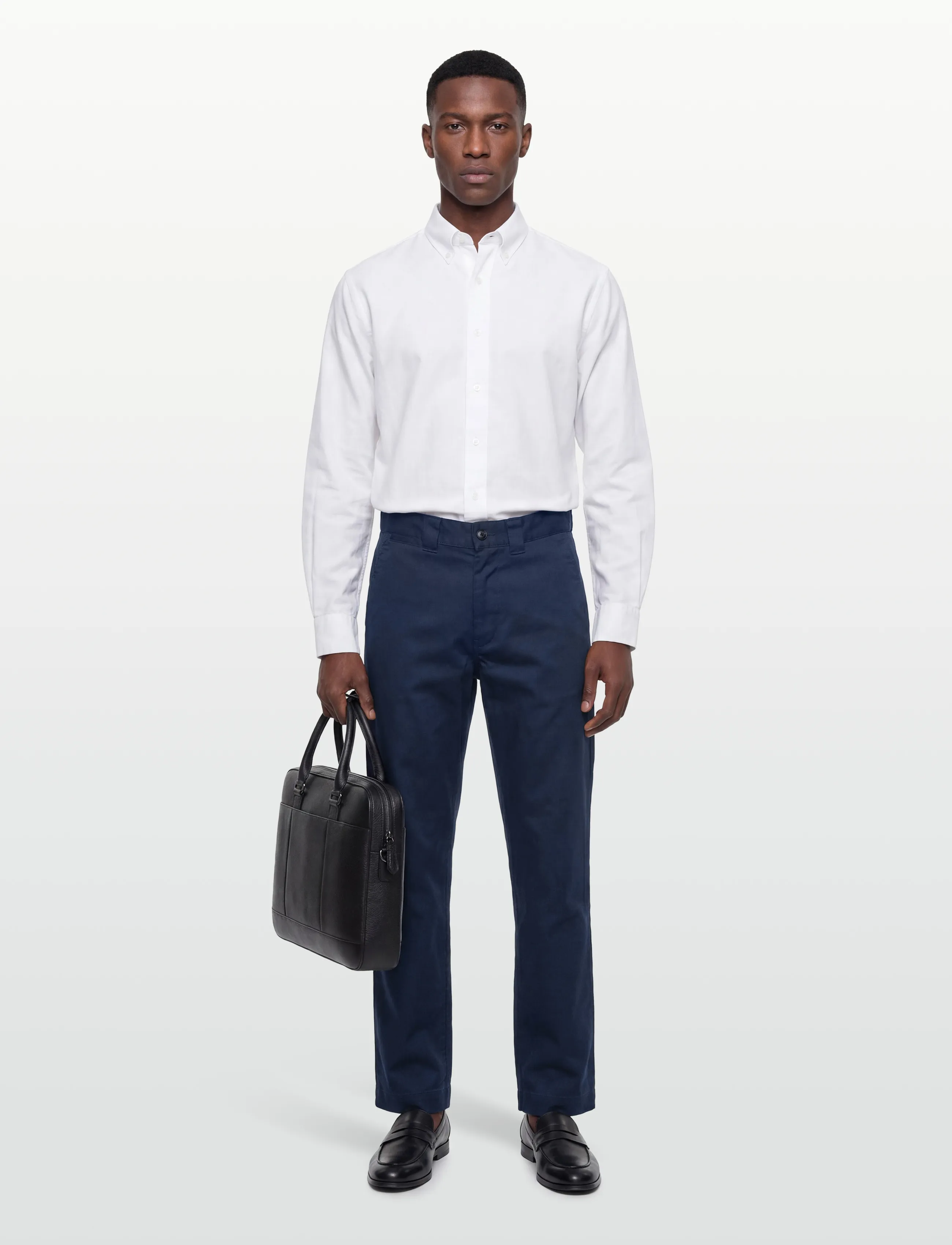 BOSS Chino-Straight-A, Mænd, Lige Ben Chino Bukser, Navy, Str: 33 x 34