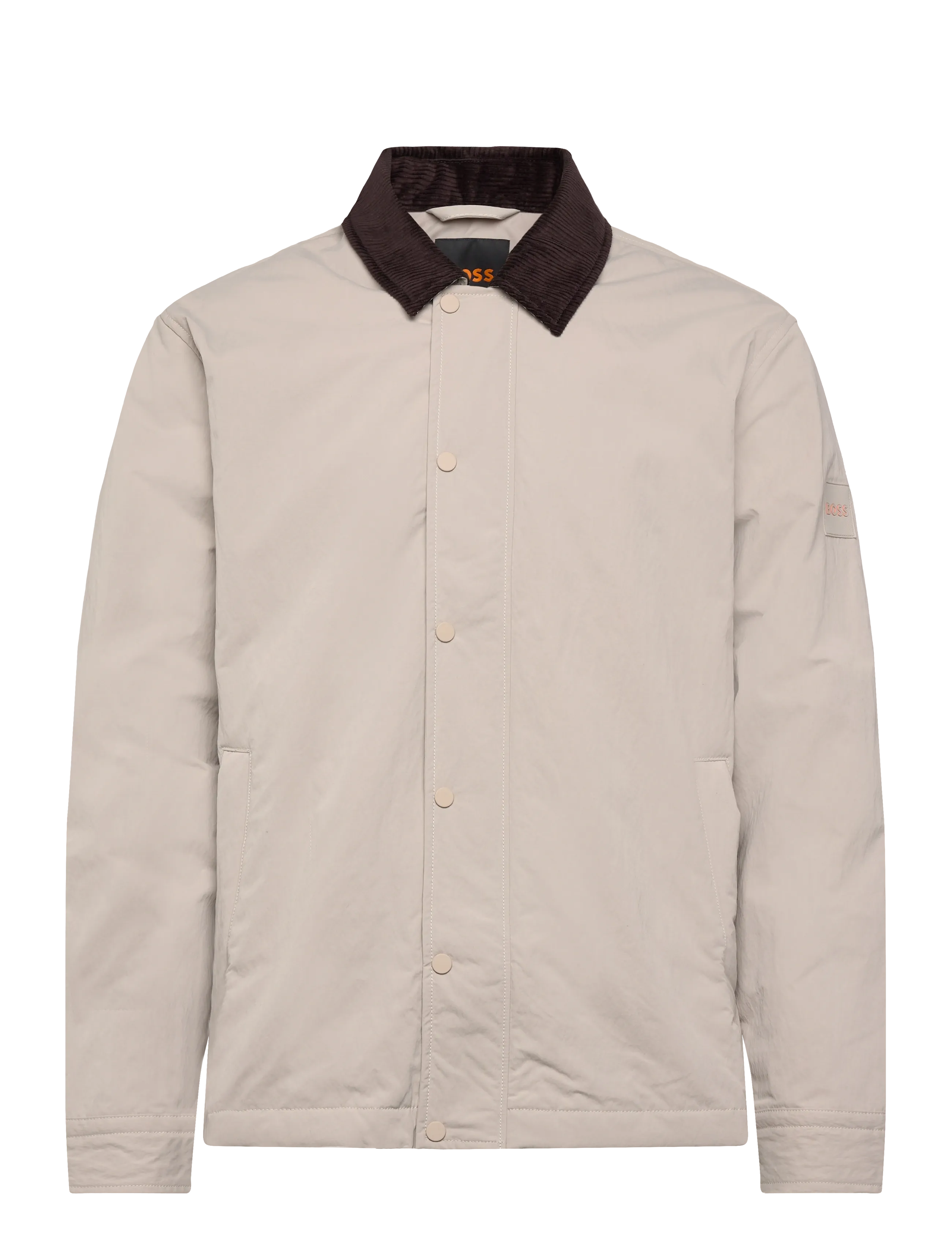 BOSS Leldon-zip_M - Winterjacken - OPEN GREY / brown