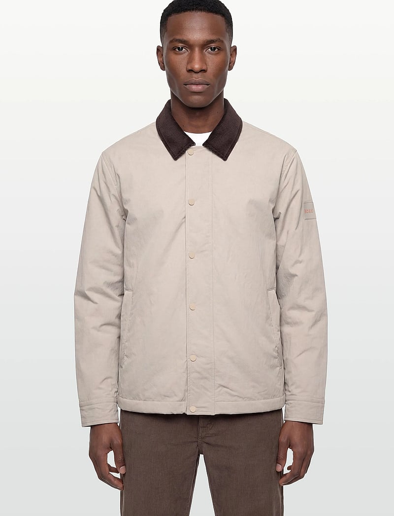 BOSS - Leldon-zip_M - dunjakker - open grey - 3