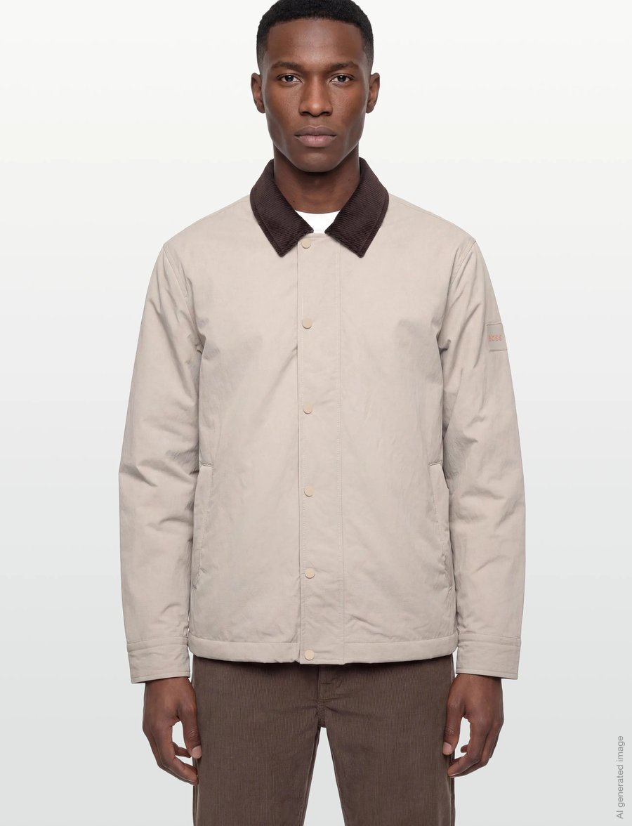 BOSS - Leldon-zip_M - untuvatakit - open grey - 3