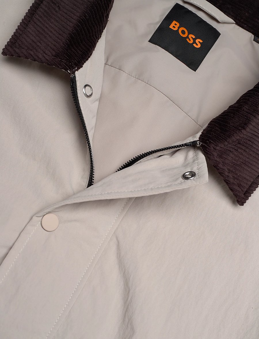 BOSS - Leldon-zip_M - untuvatakit - open grey - 5
