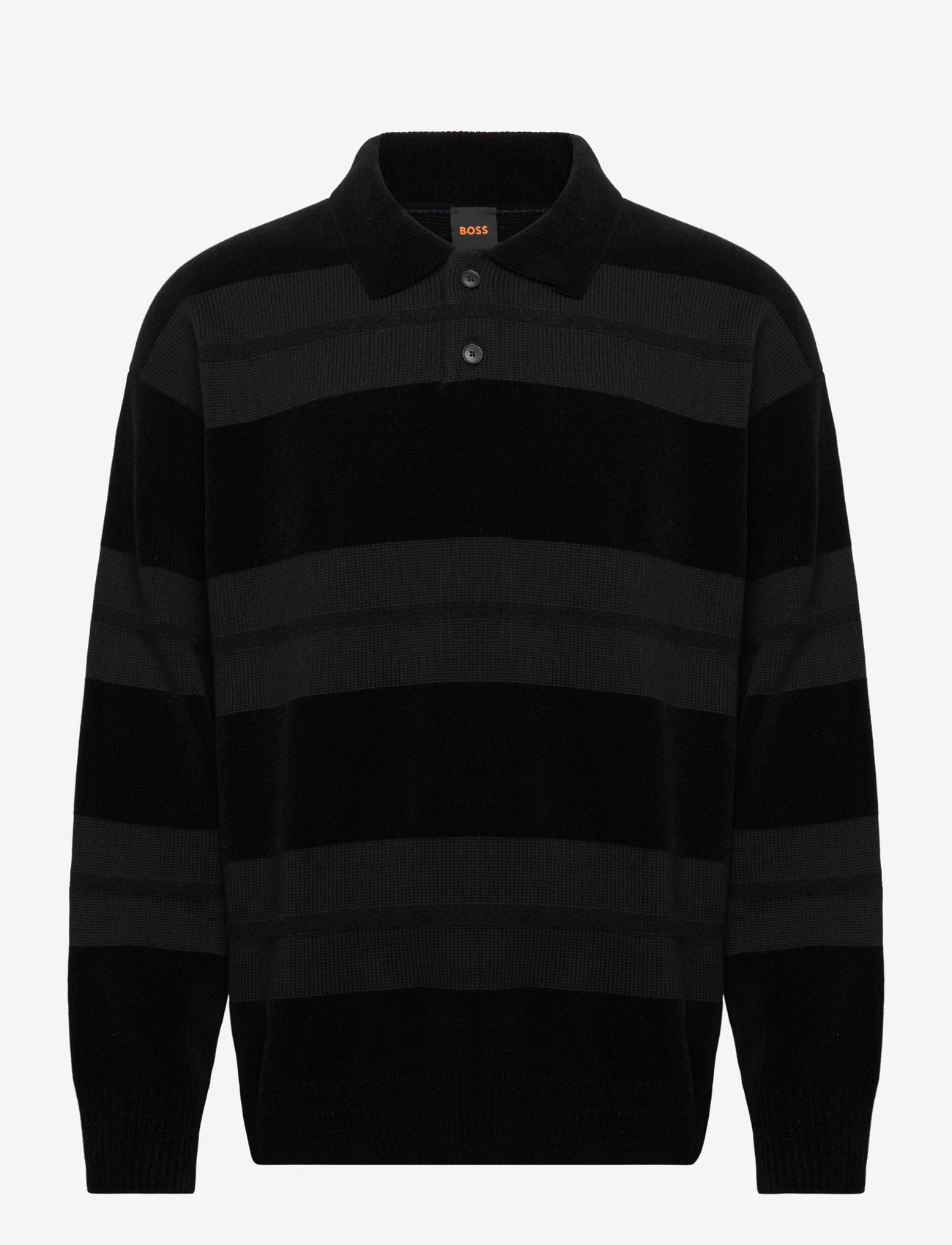 BOSS - Amburgh - gestrickte polohemden - black - 0