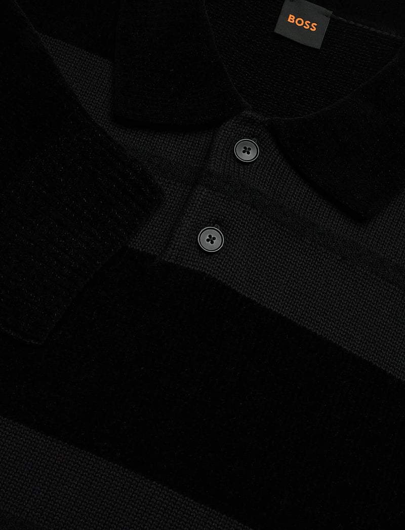 BOSS - Amburgh - gestrickte polohemden - black - 2