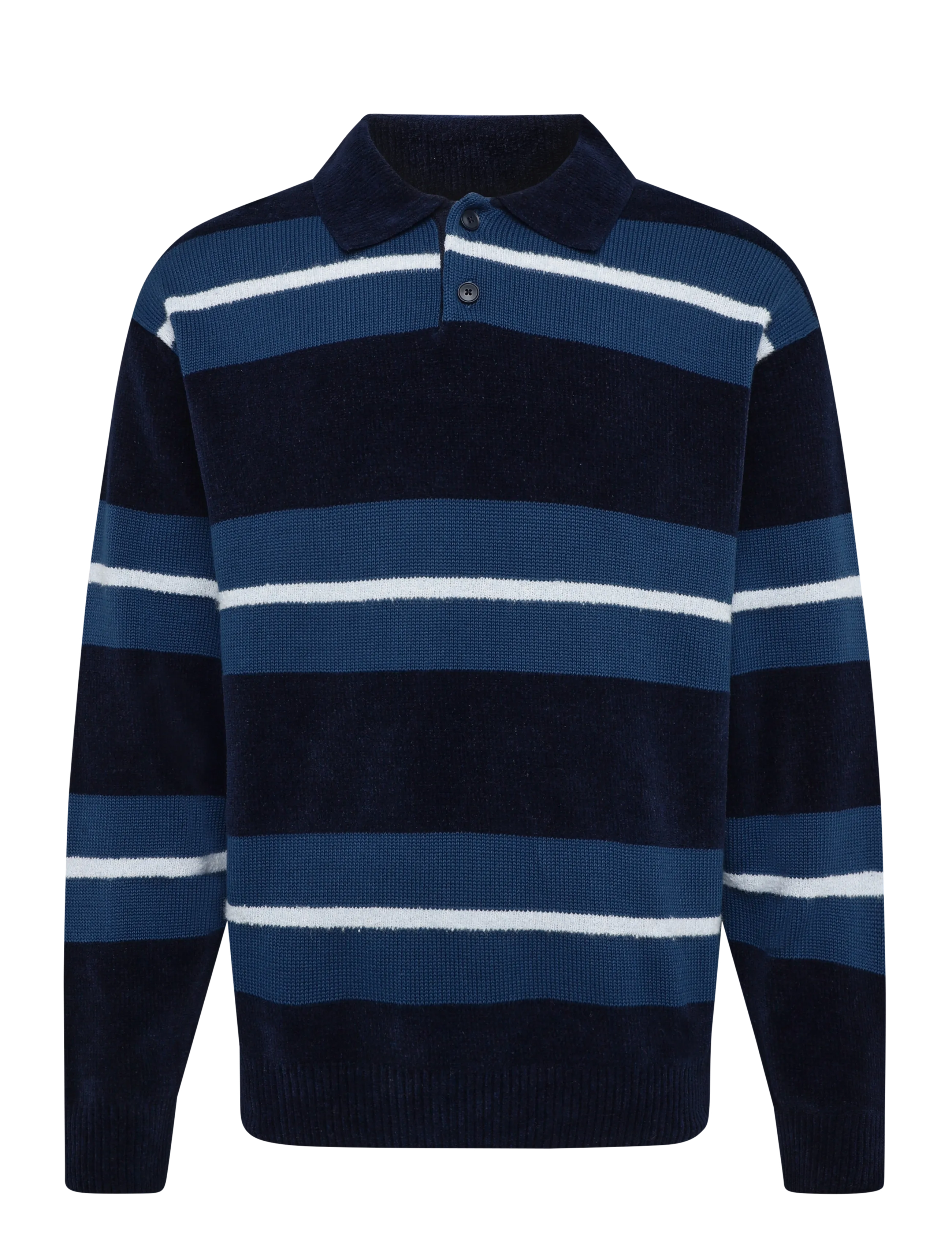 BOSS - Amburgh - langärmelige strick-polohemden - dark blue - 1