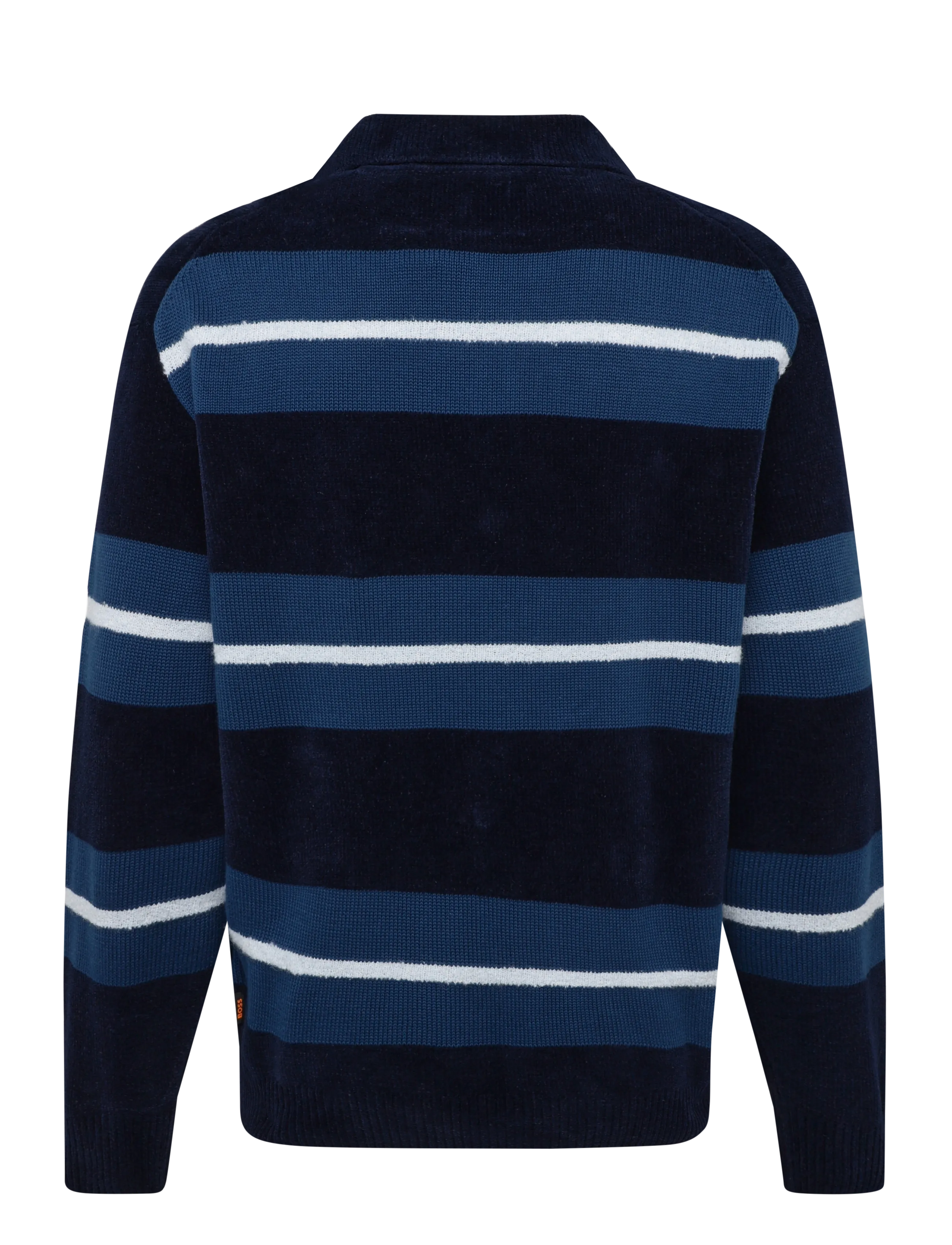 BOSS - Amburgh - langärmelige strick-polohemden - dark blue - 2