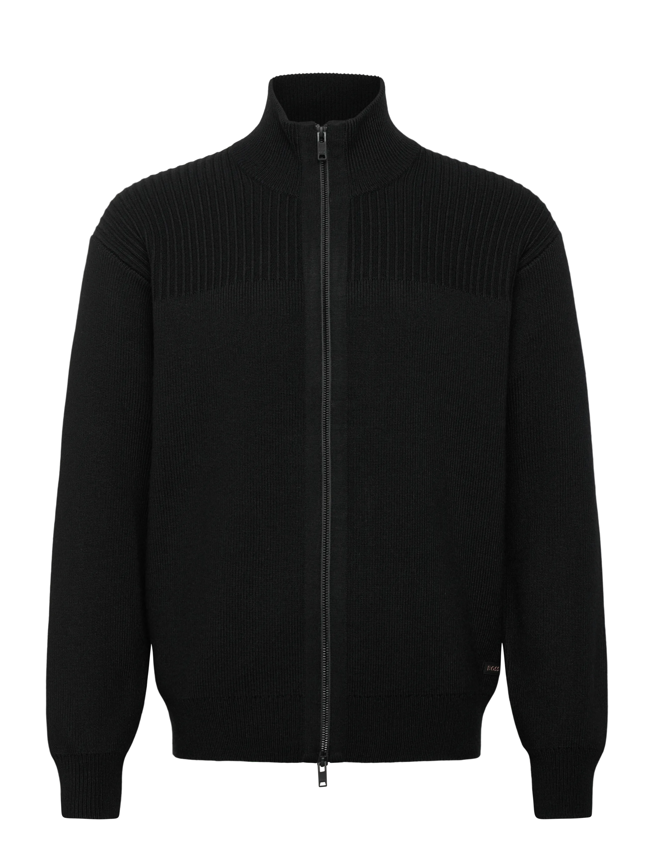 BOSS Kratalo - Pullover mit durchgehendem Reißverschluss - BLACK / black