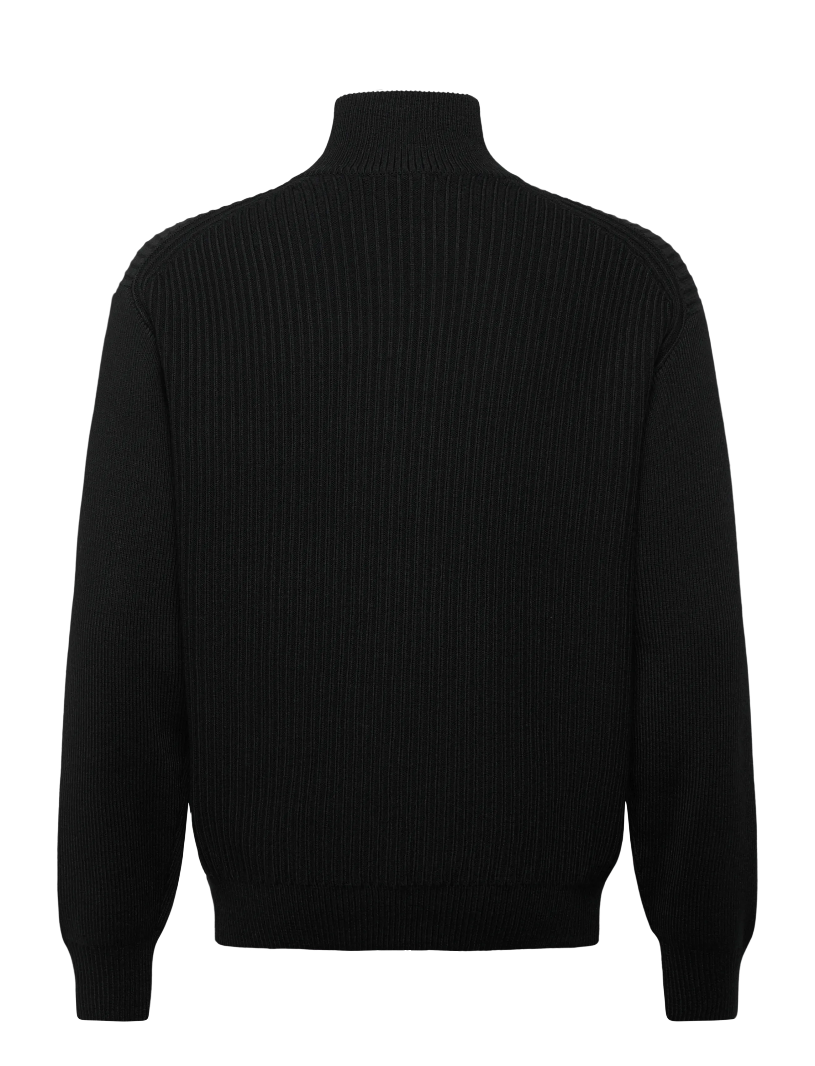 BOSS - Kratalo - pullover mit durchgehendem reißverschluss - black - 1