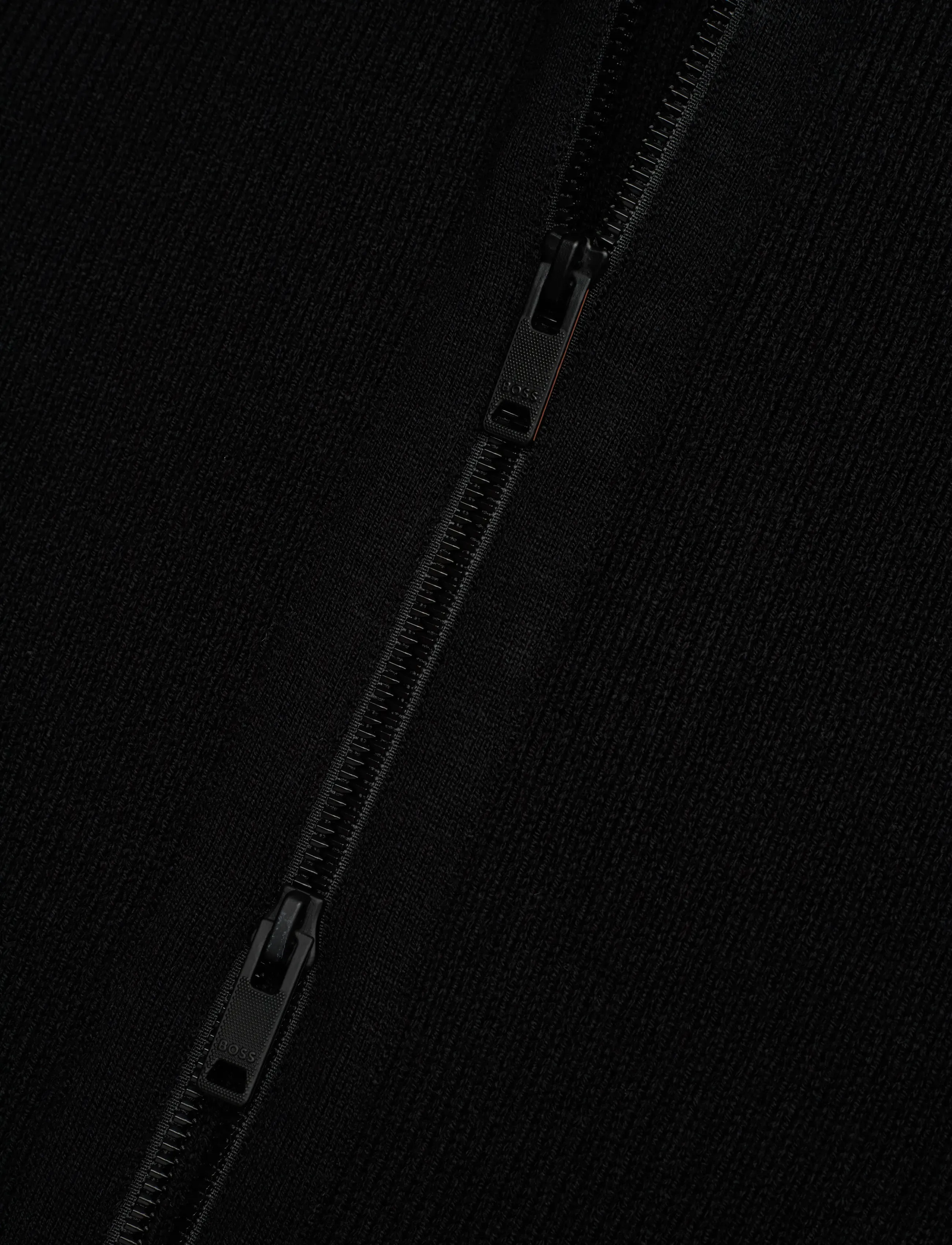 BOSS - Kratalo - pullover mit durchgehendem reißverschluss - black - 3