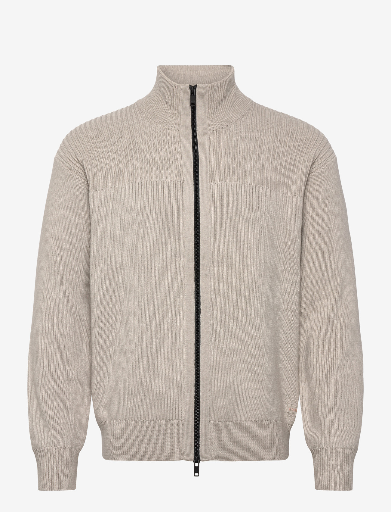 BOSS - Kratalo - pullover mit durchgehendem reißverschluss - open grey - 0