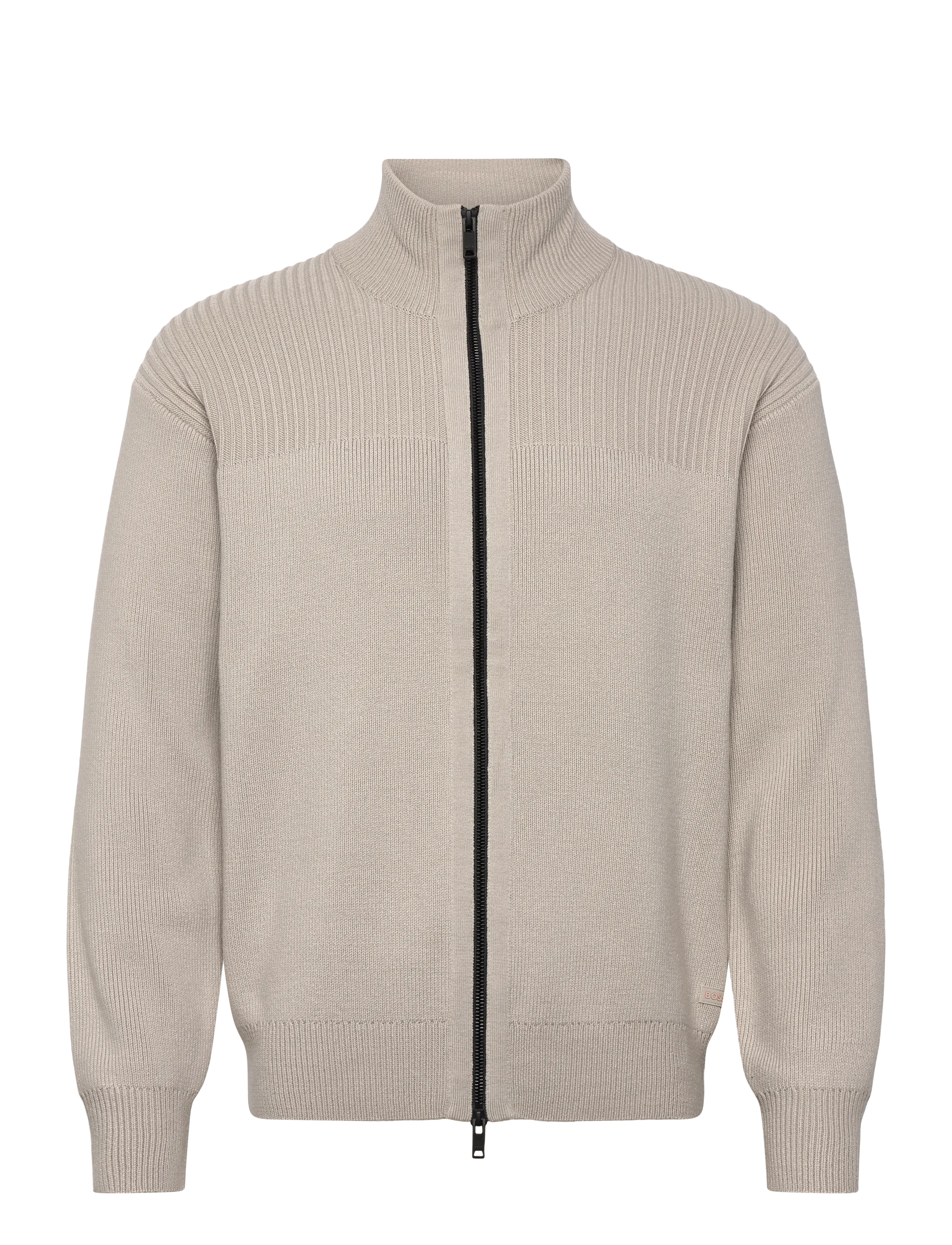 BOSS Kratalo - Strickmode - OPEN GREY / black