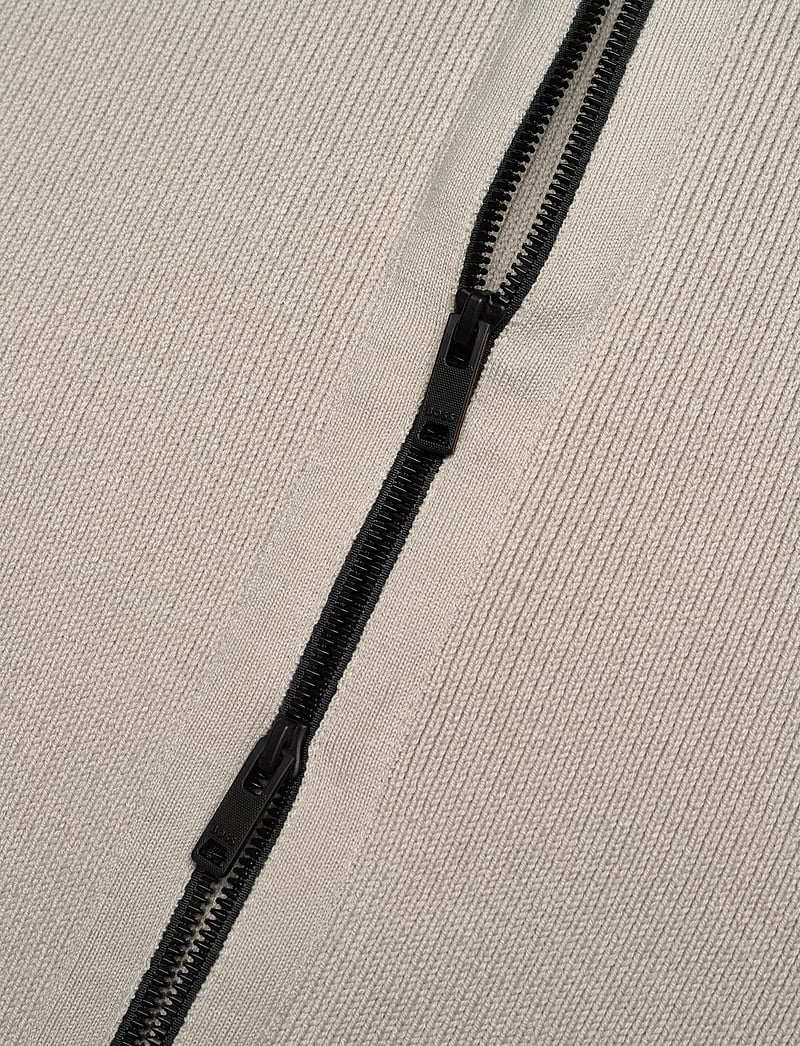 BOSS - Kratalo - pullover mit durchgehendem reißverschluss - open grey - 3