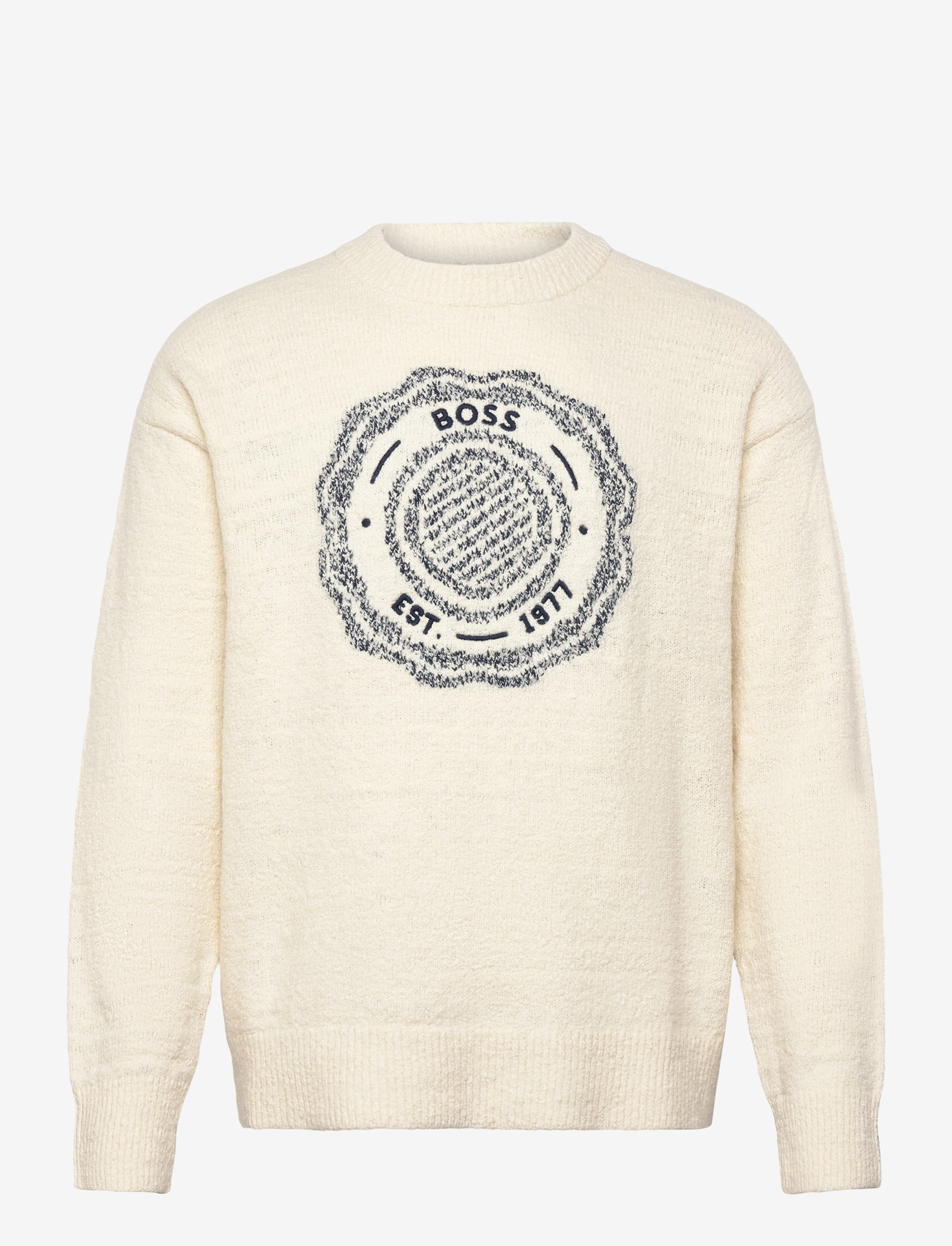 BOSS - Kerbert - strik med rund hals - natural - 0