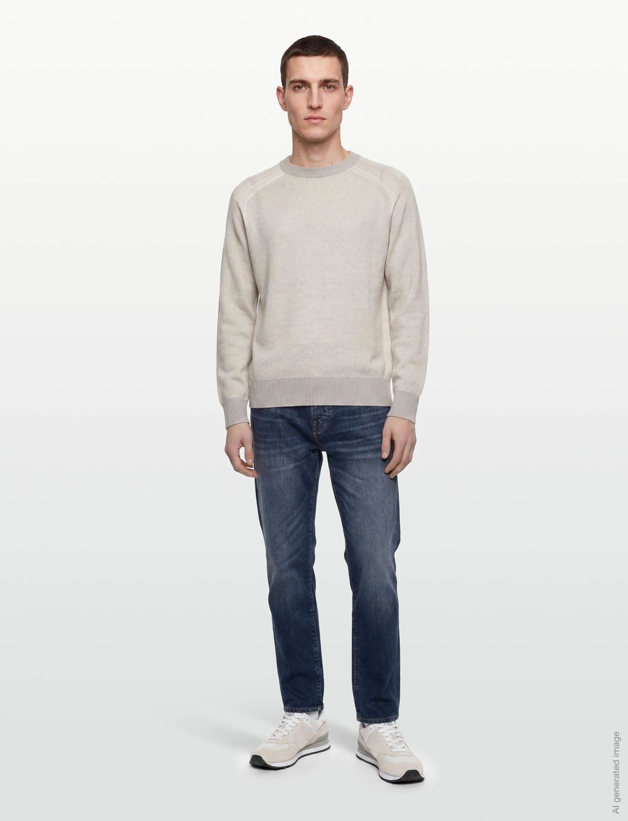 BOSS - Akajer - rundhals - open grey - 0