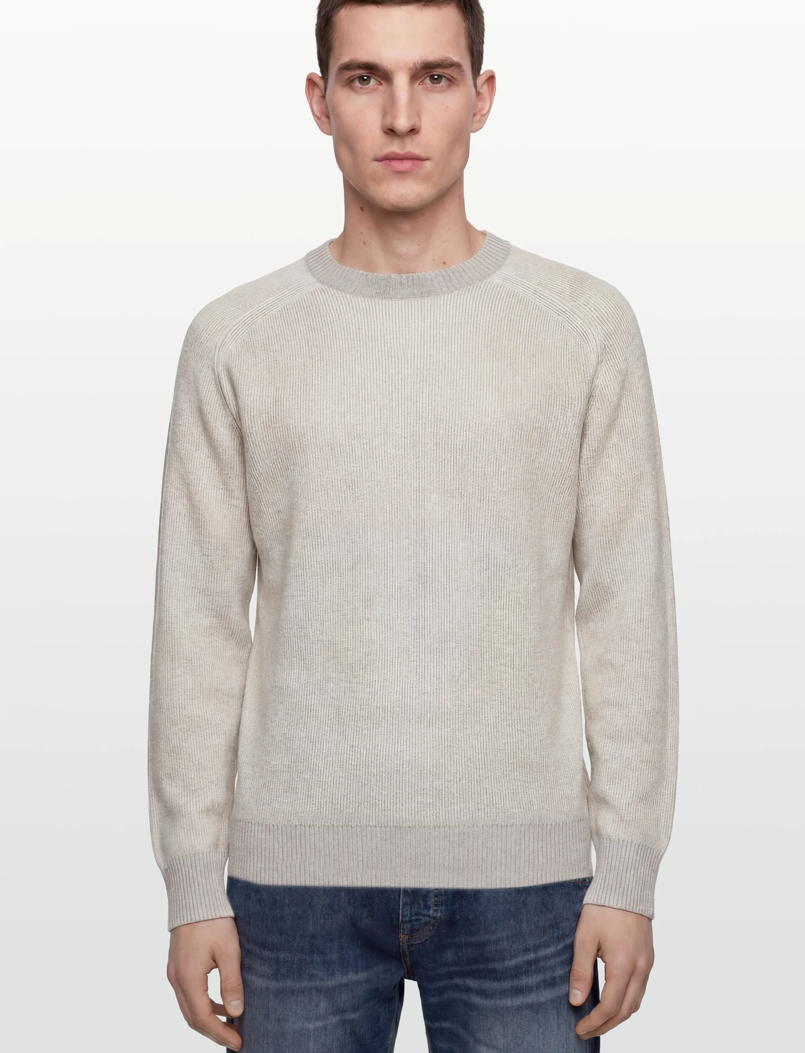 BOSS - Akajer - rund hals - open grey - 5