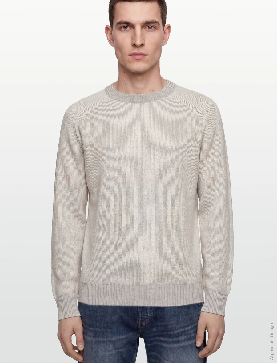 BOSS - Akajer - rundhals - open grey - 5
