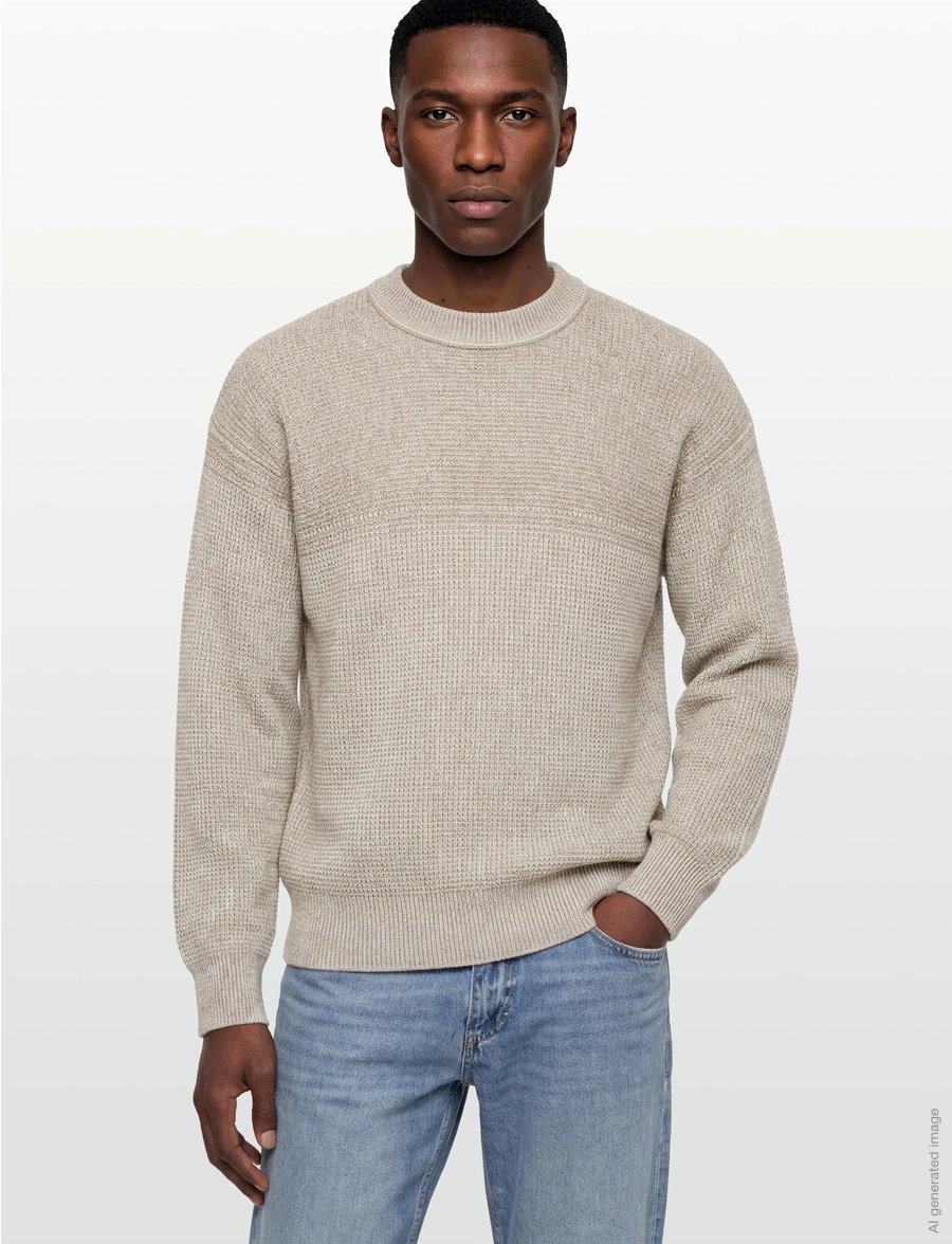 BOSS - Kartney - rundhals - open grey - 3