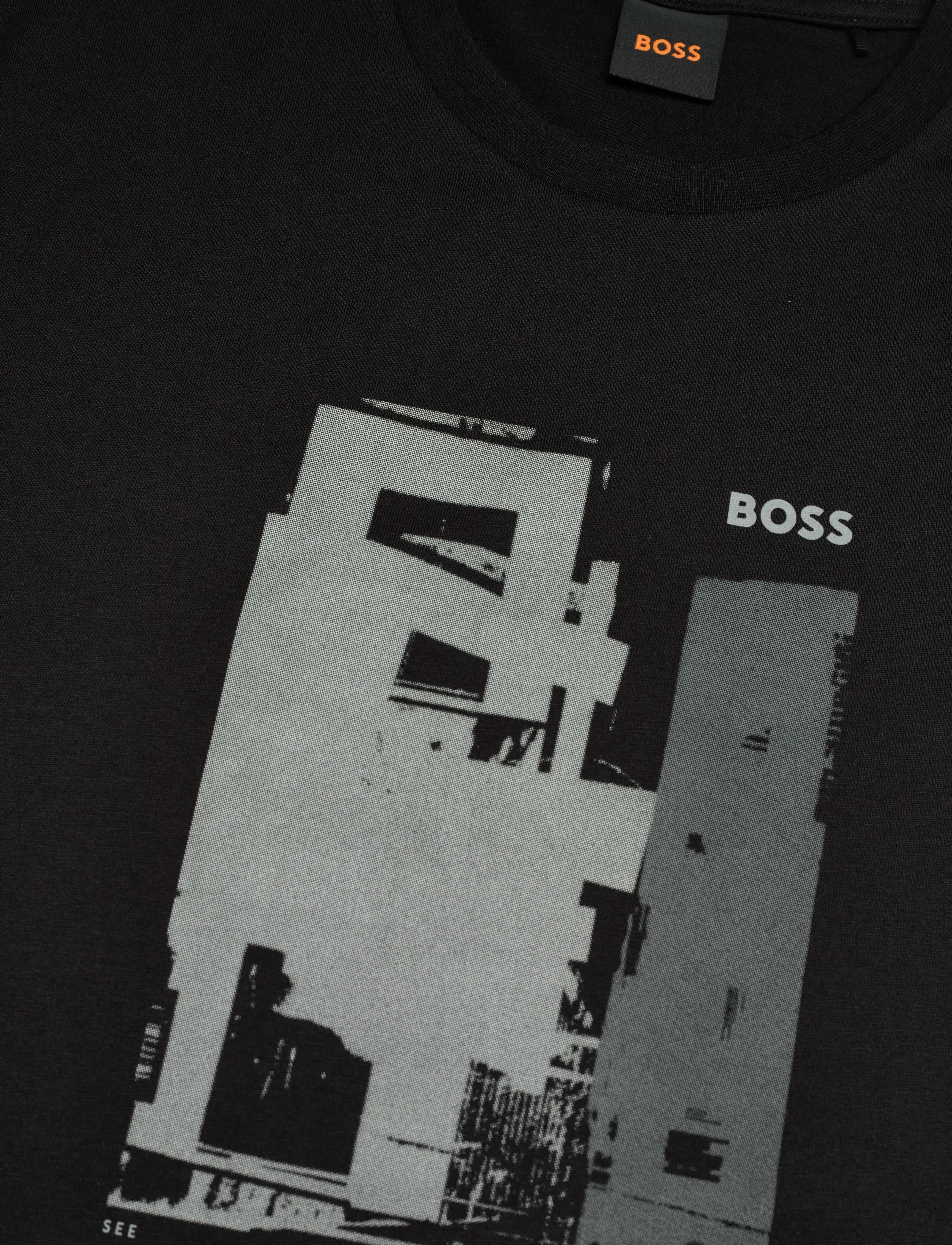 BOSS - Te_Imprint - kortærmede t-shirts - black - 2