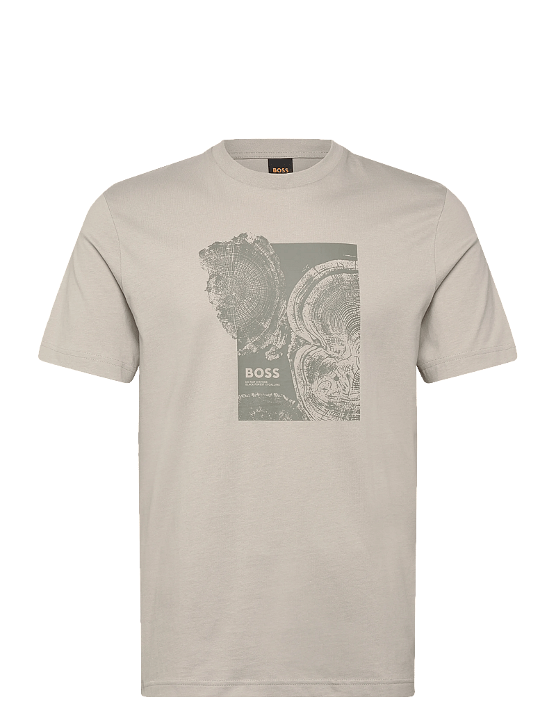 BOSS - Te_Imprint - lühikeste varrukatega t-särgid - open grey - 0