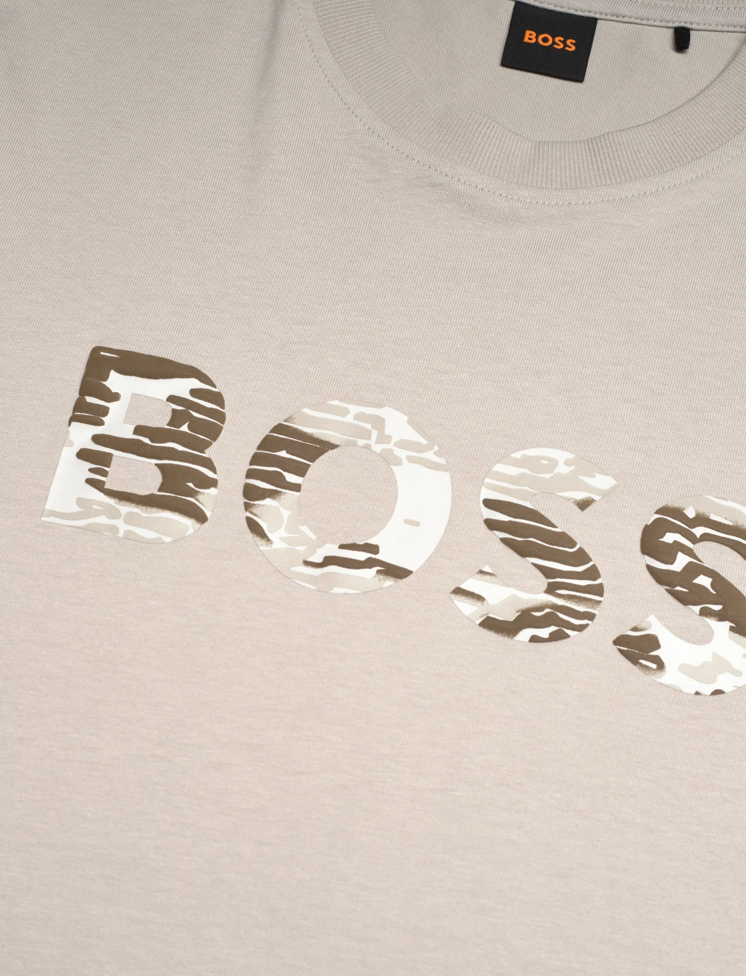 BOSS - Te_Insignia - short-sleeved t-shirts - open grey - 2