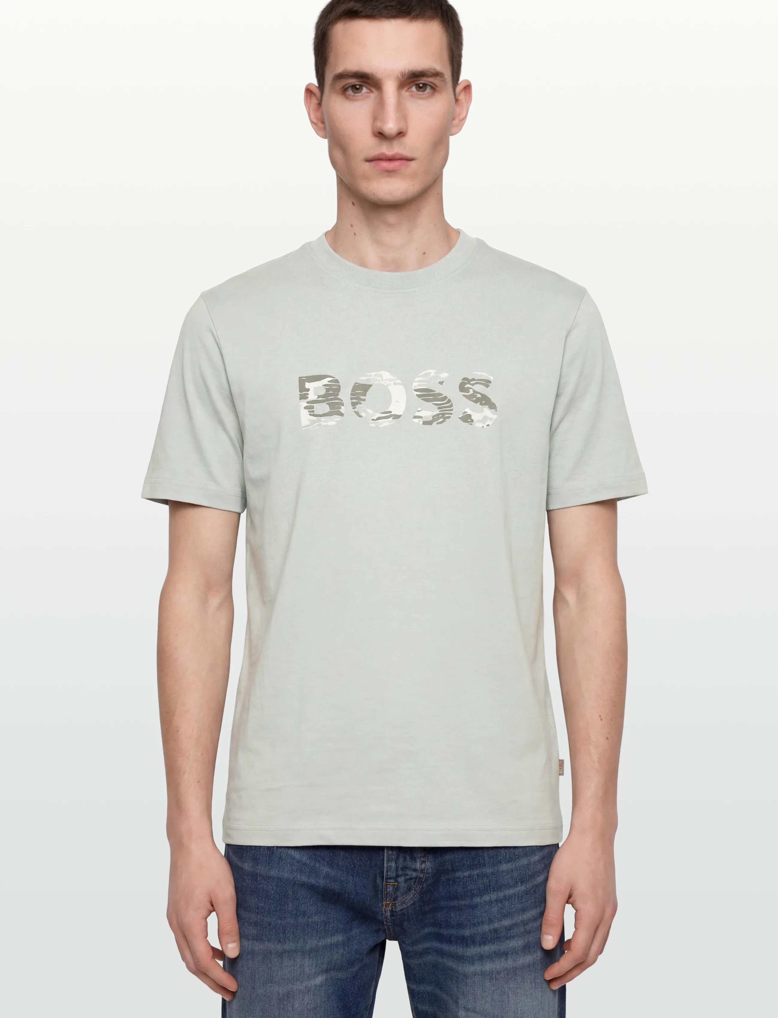 BOSS - Te_Insignia - kortärmade t-shirts - silver - 3
