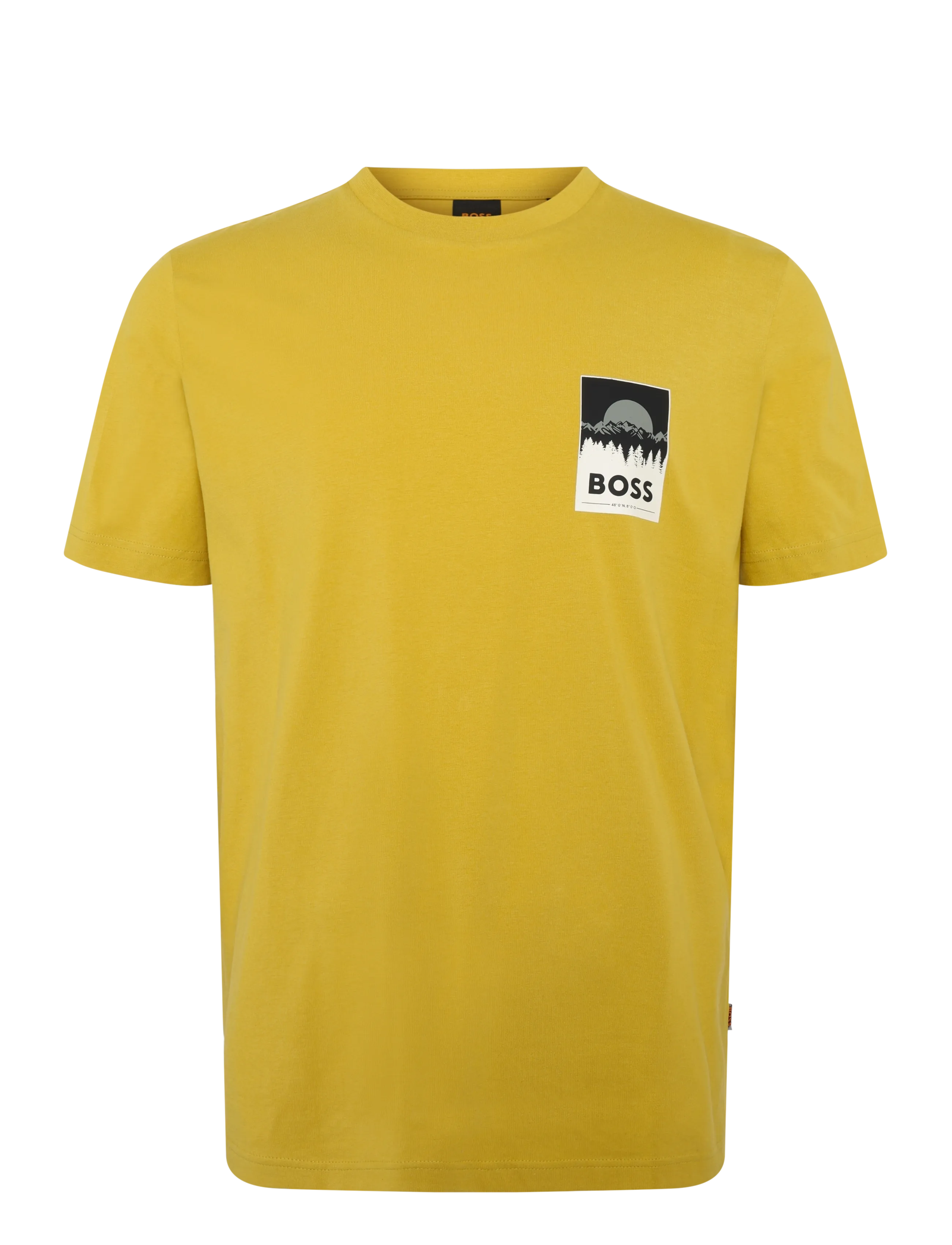 BOSS - Te_Plain - kortærmede t-shirts - medium yellow - 1