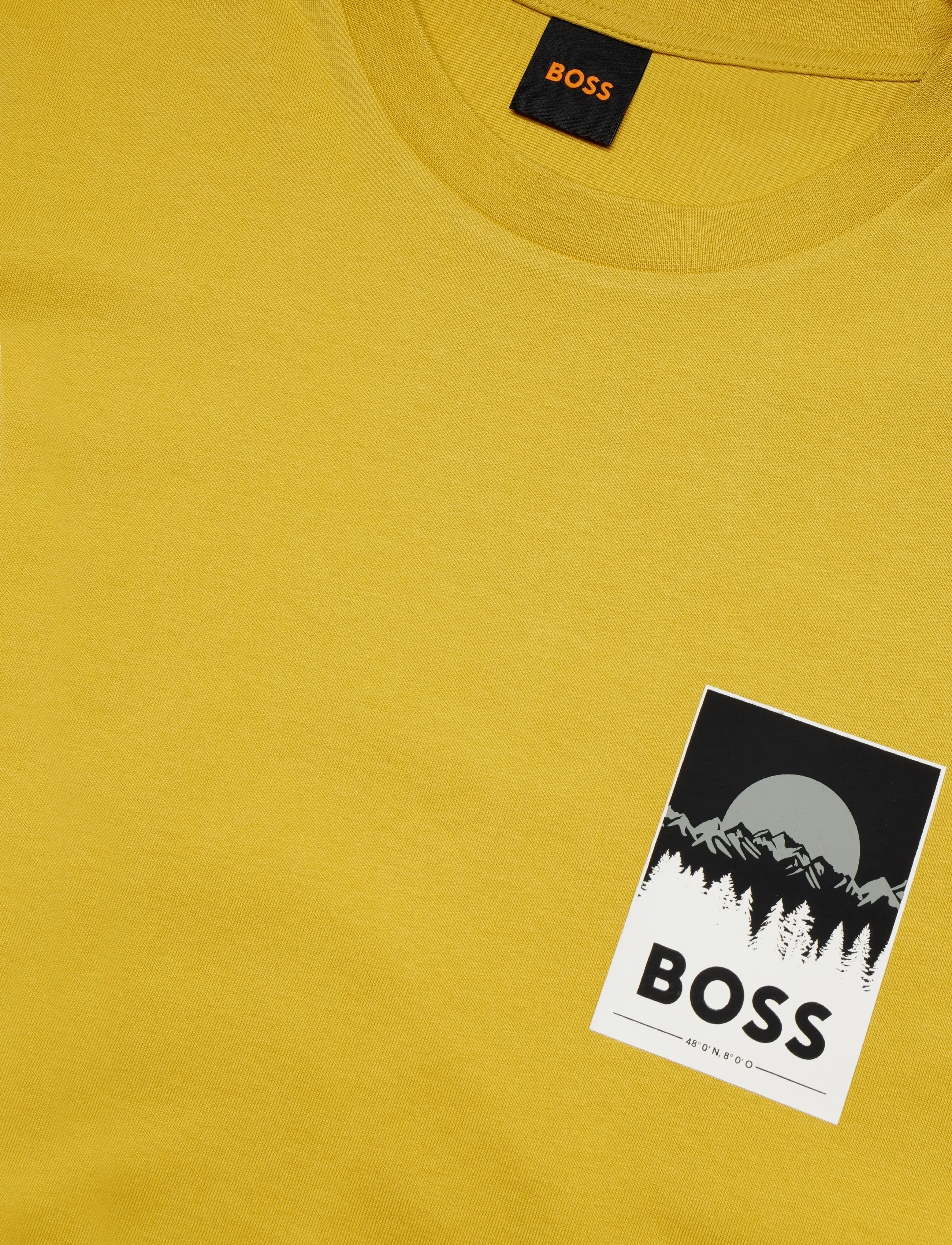 BOSS - Te_Plain - kortærmede t-shirts - medium yellow - 5