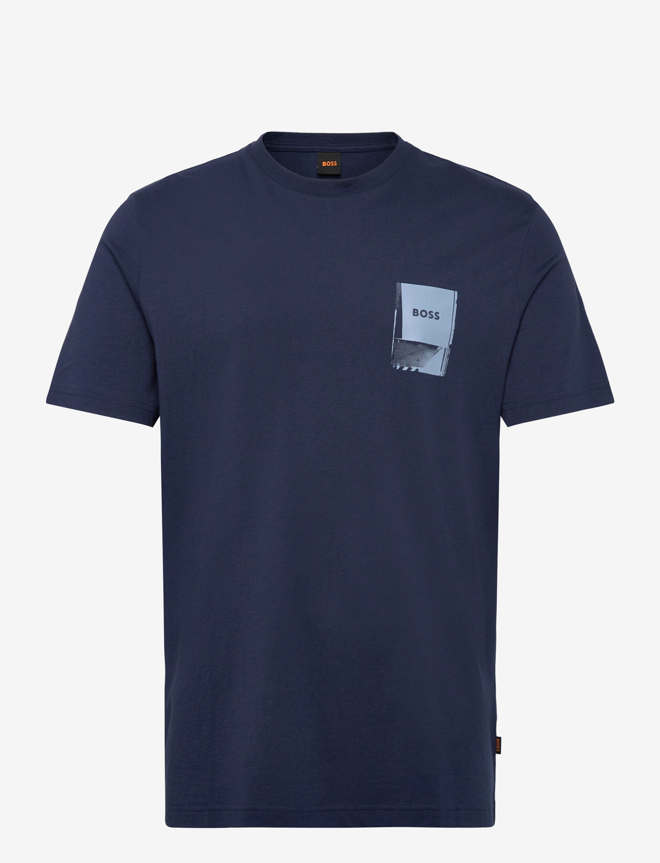 BOSS - Te_Plain - short-sleeved t-shirts - open blue - 0
