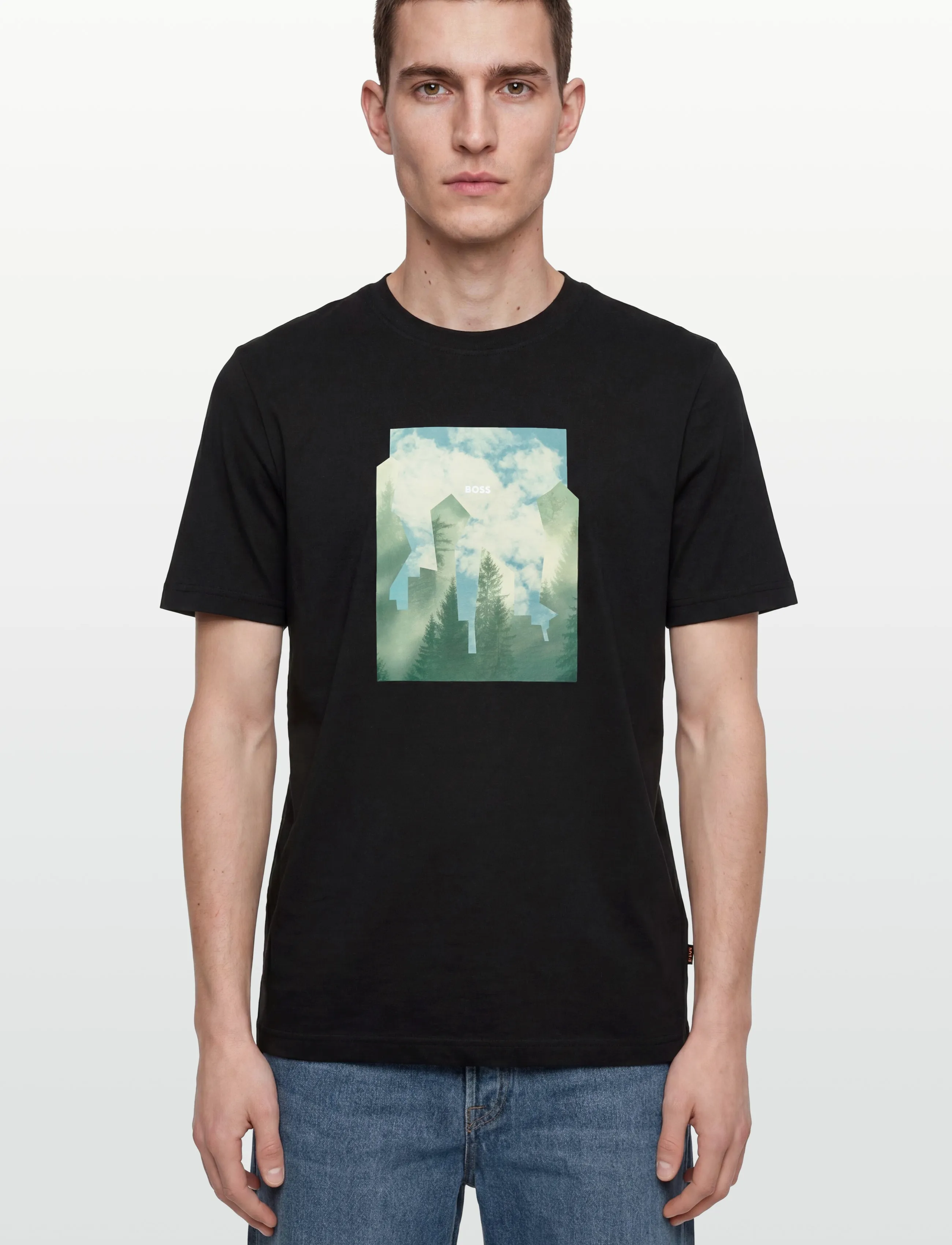 BOSS - Te_Cover - kortærmede t-shirts - black - 3