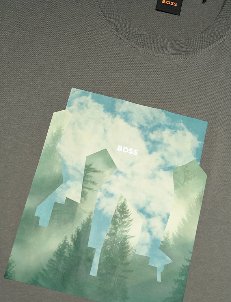 BOSS - Te_Cover - kortærmede t-shirts - open grey - 2