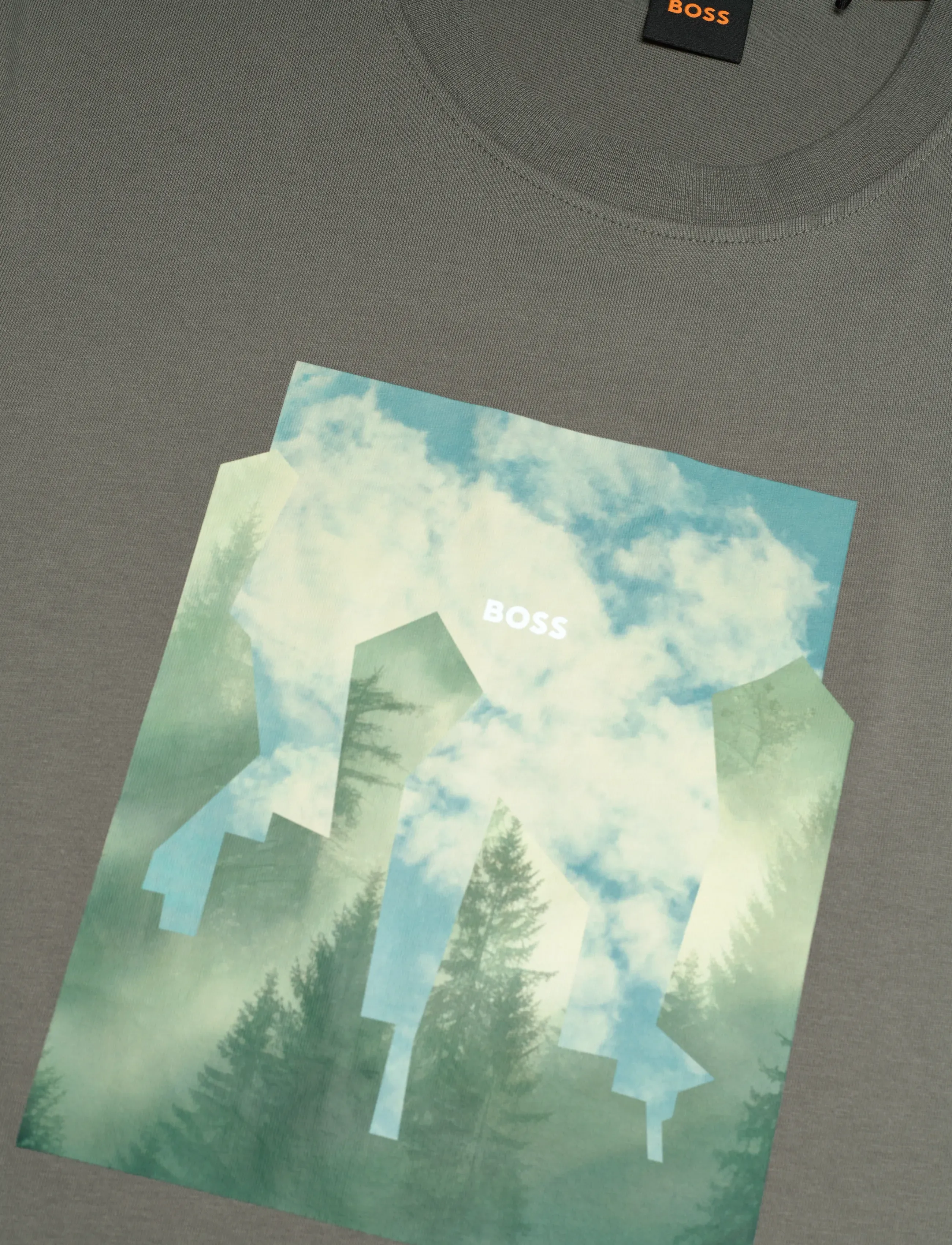 BOSS - Te_Cover - short-sleeved t-shirts - open grey - 2