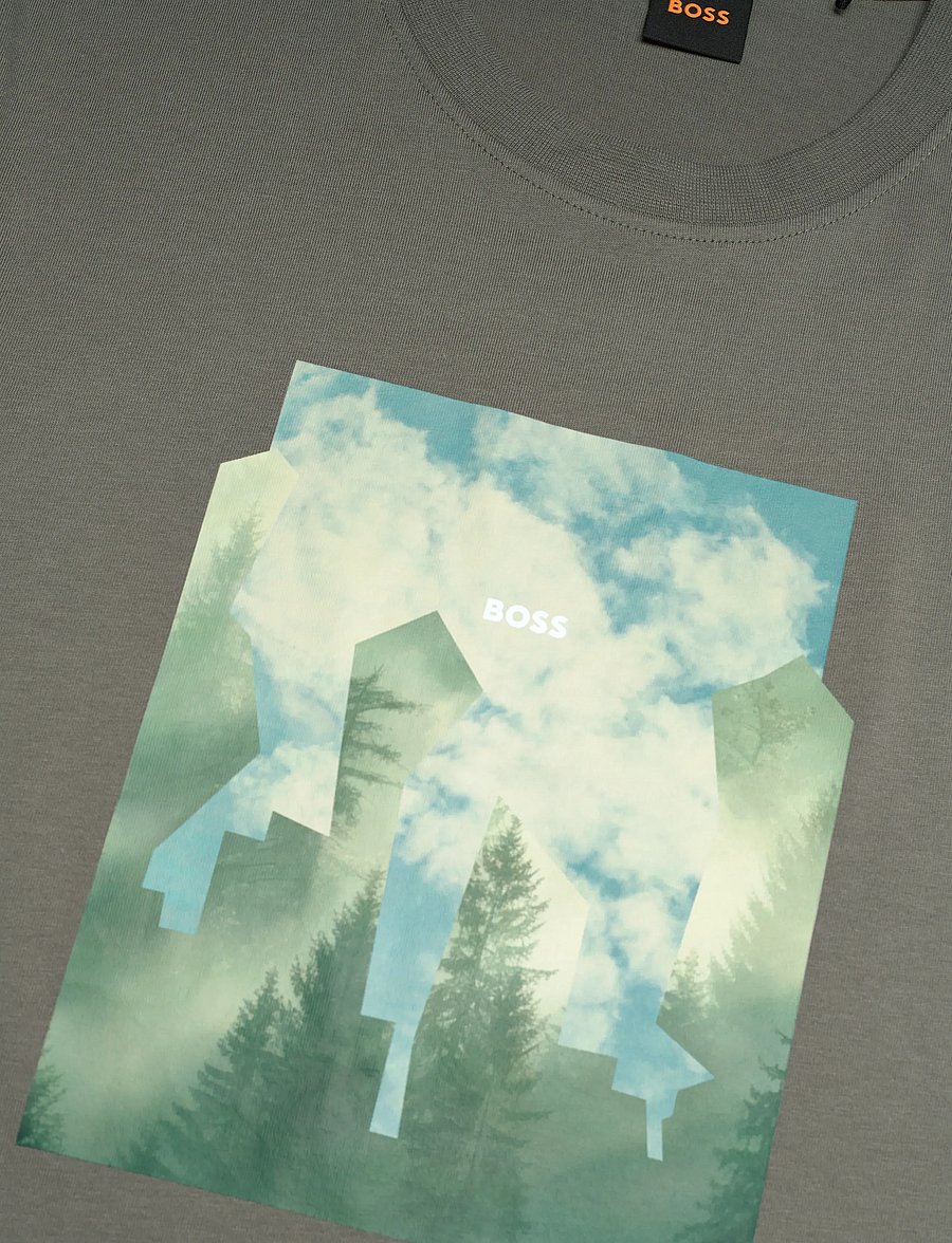 BOSS - Te_Cover - kortærmede t-shirts - open grey - 2