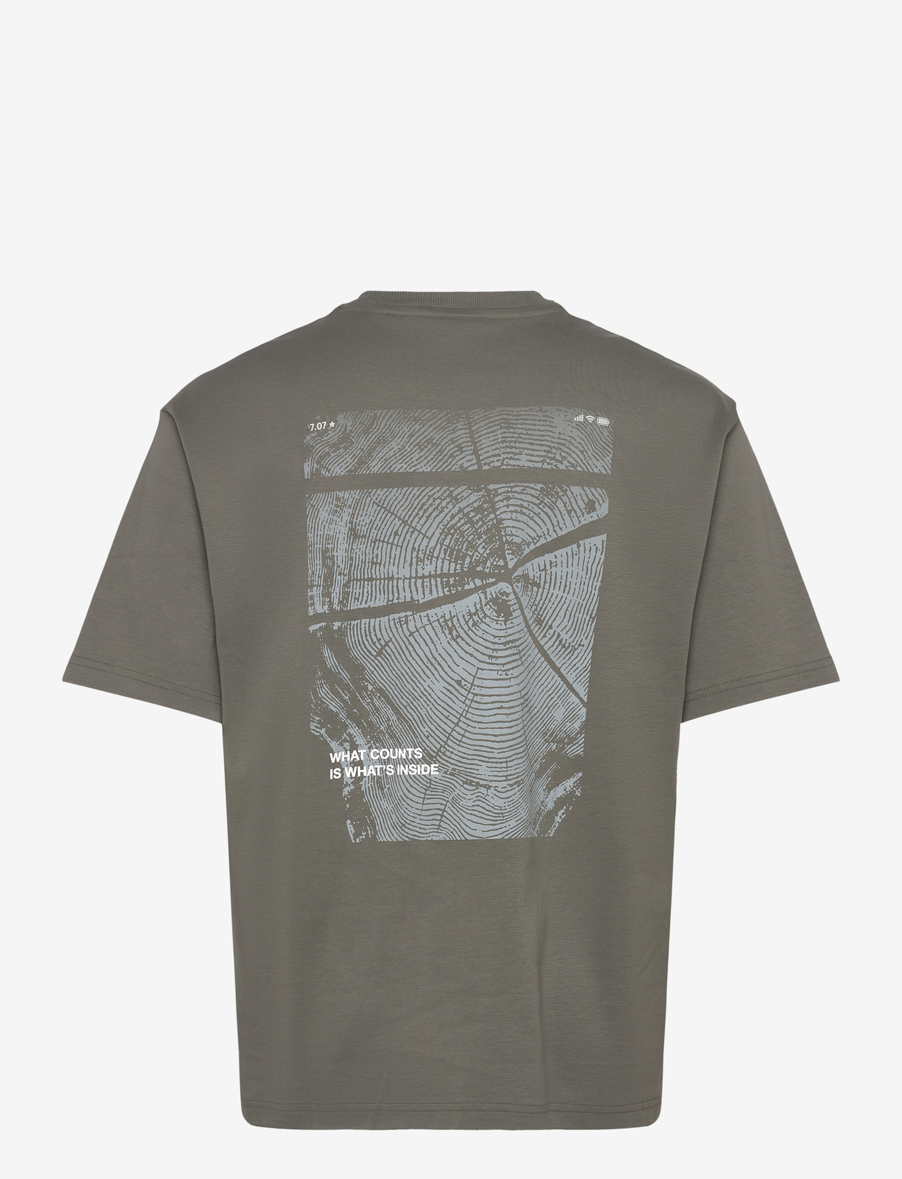 BOSS - Te_Citylights - short-sleeved t-shirts - open grey - 1