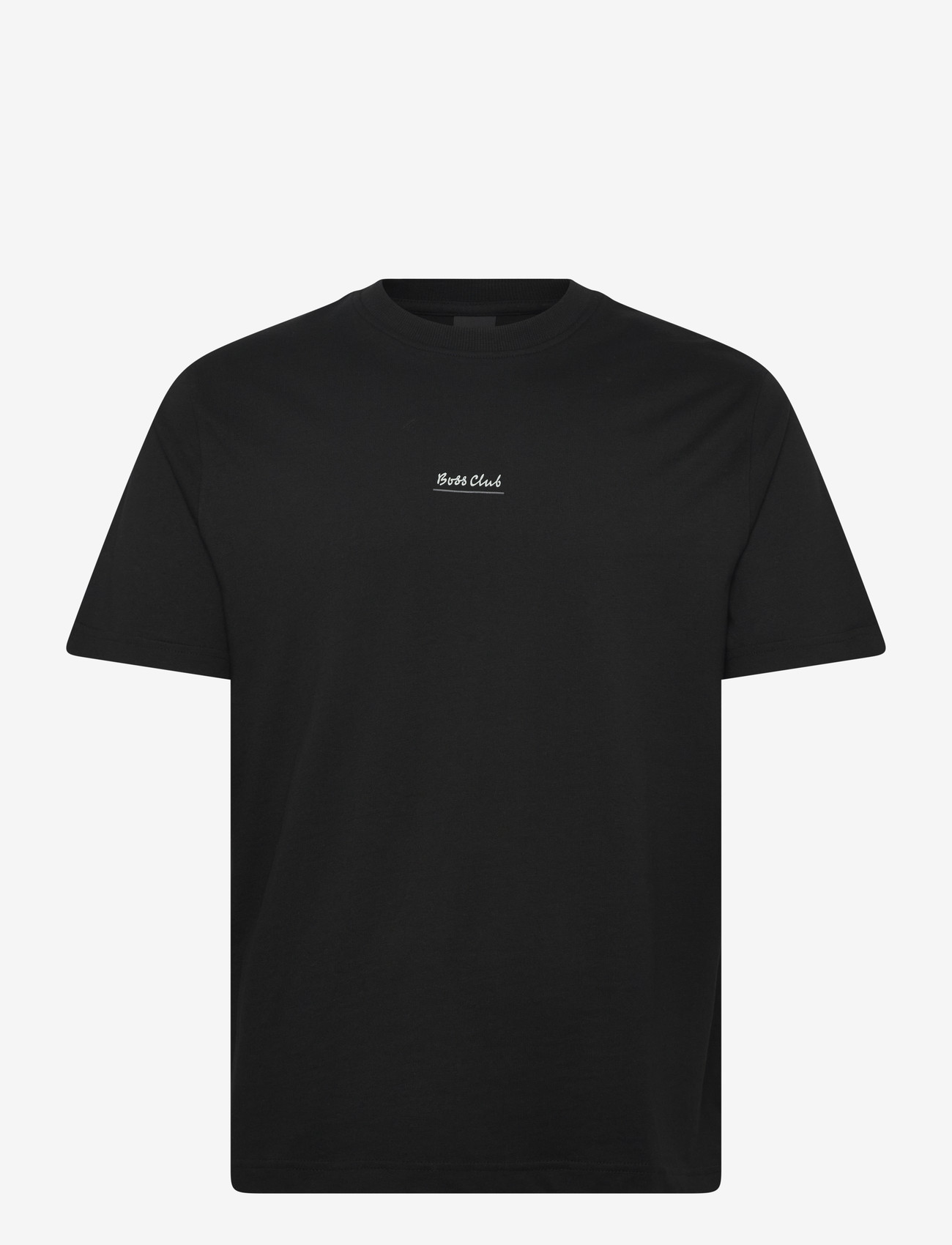 BOSS - Te_BossClub - short-sleeved t-shirts - black - 0