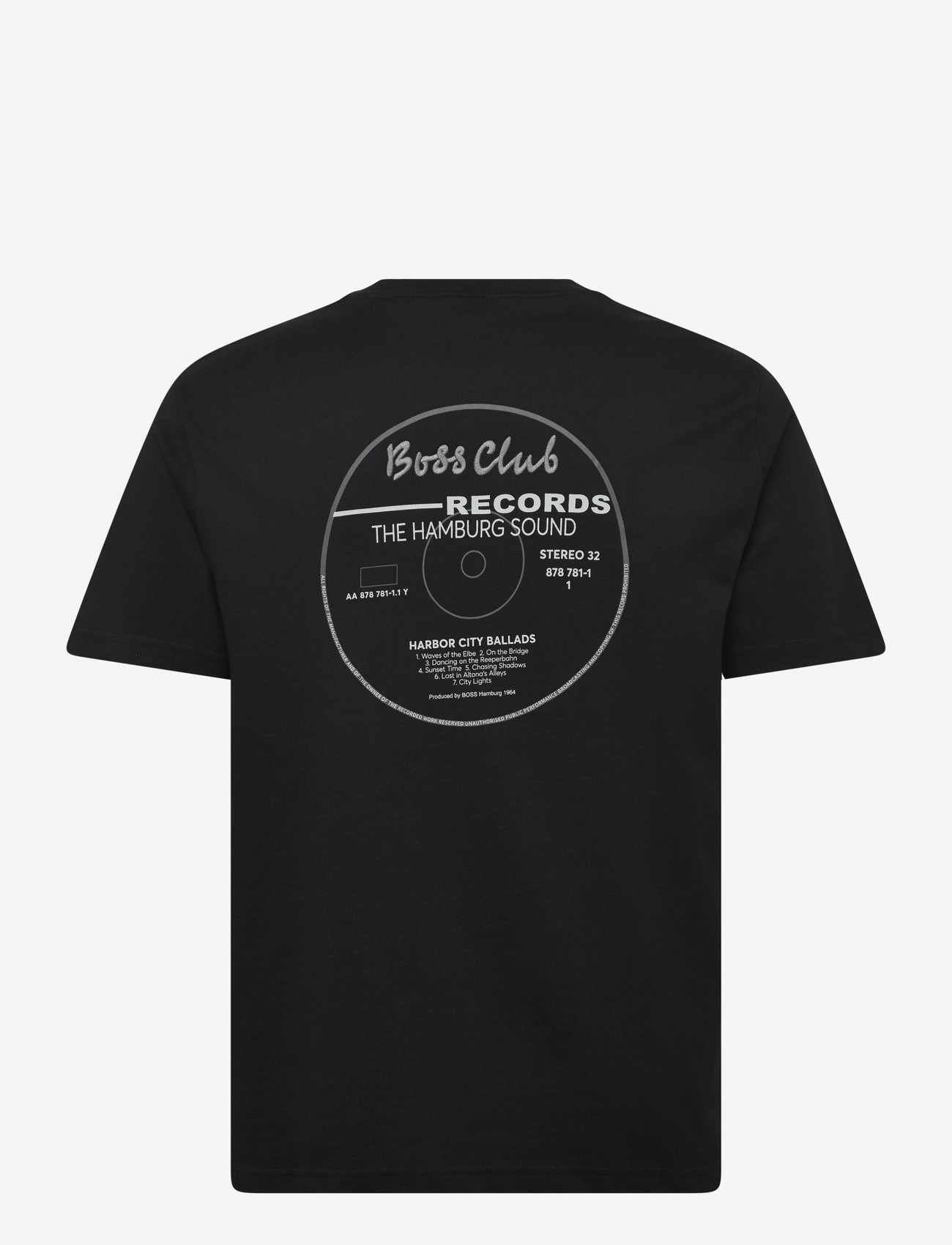 BOSS - Te_BossClub - short-sleeved t-shirts - black - 1