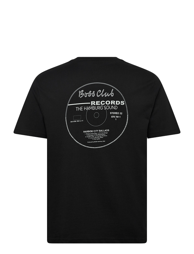 BOSS - Te_BossClub - short-sleeved t-shirts - black - 1
