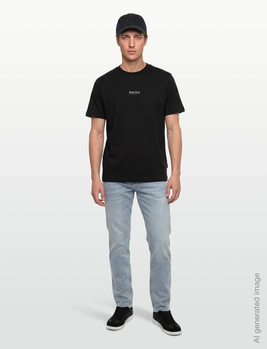 BOSS - Te_BossClub - kortærmede t-shirts - black - 0