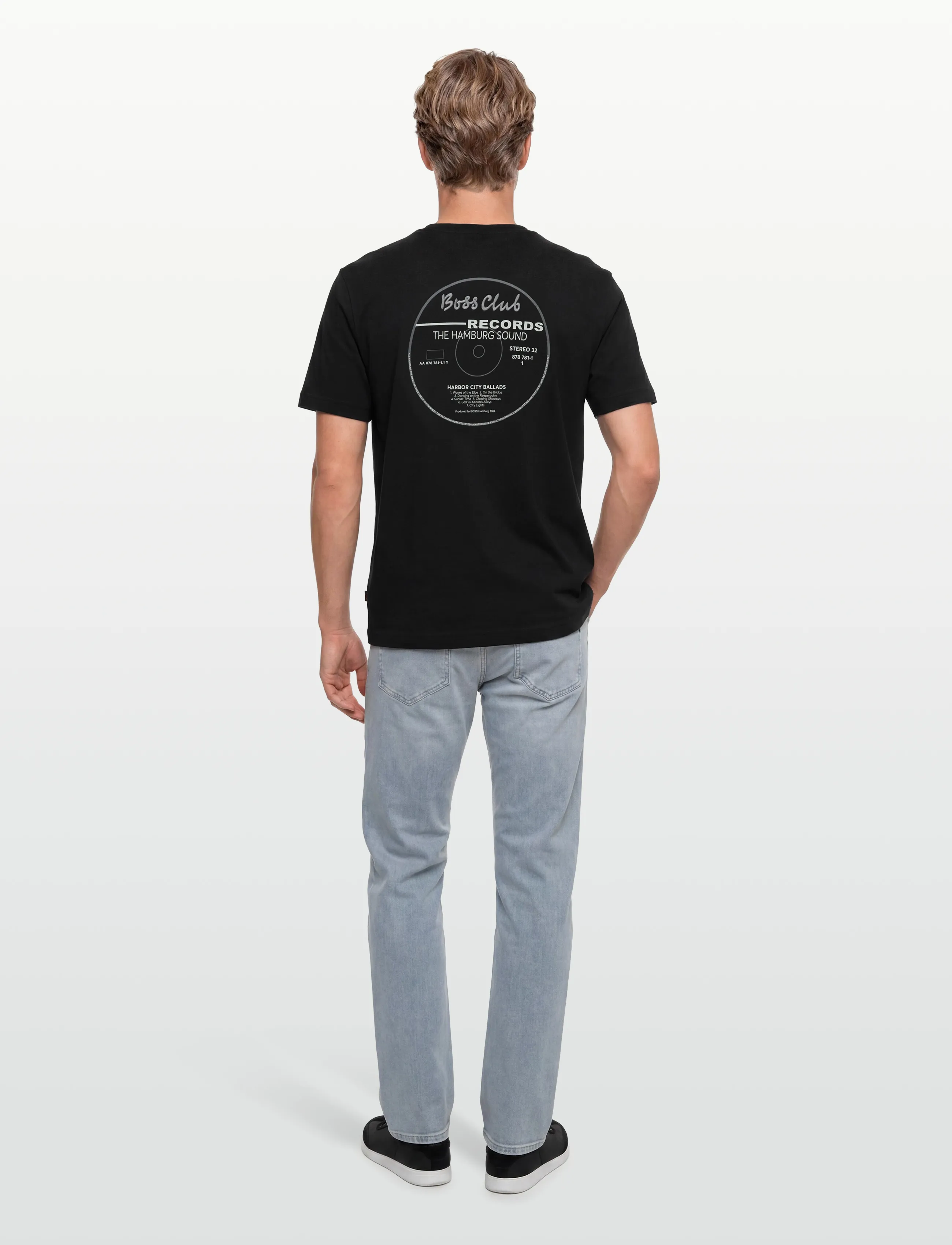 BOSS - Te_BossClub - short-sleeved t-shirts - black - 4