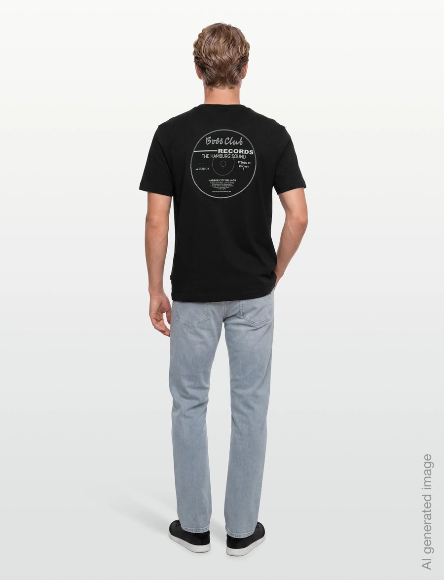 BOSS - Te_BossClub - kortærmede t-shirts - black - 4