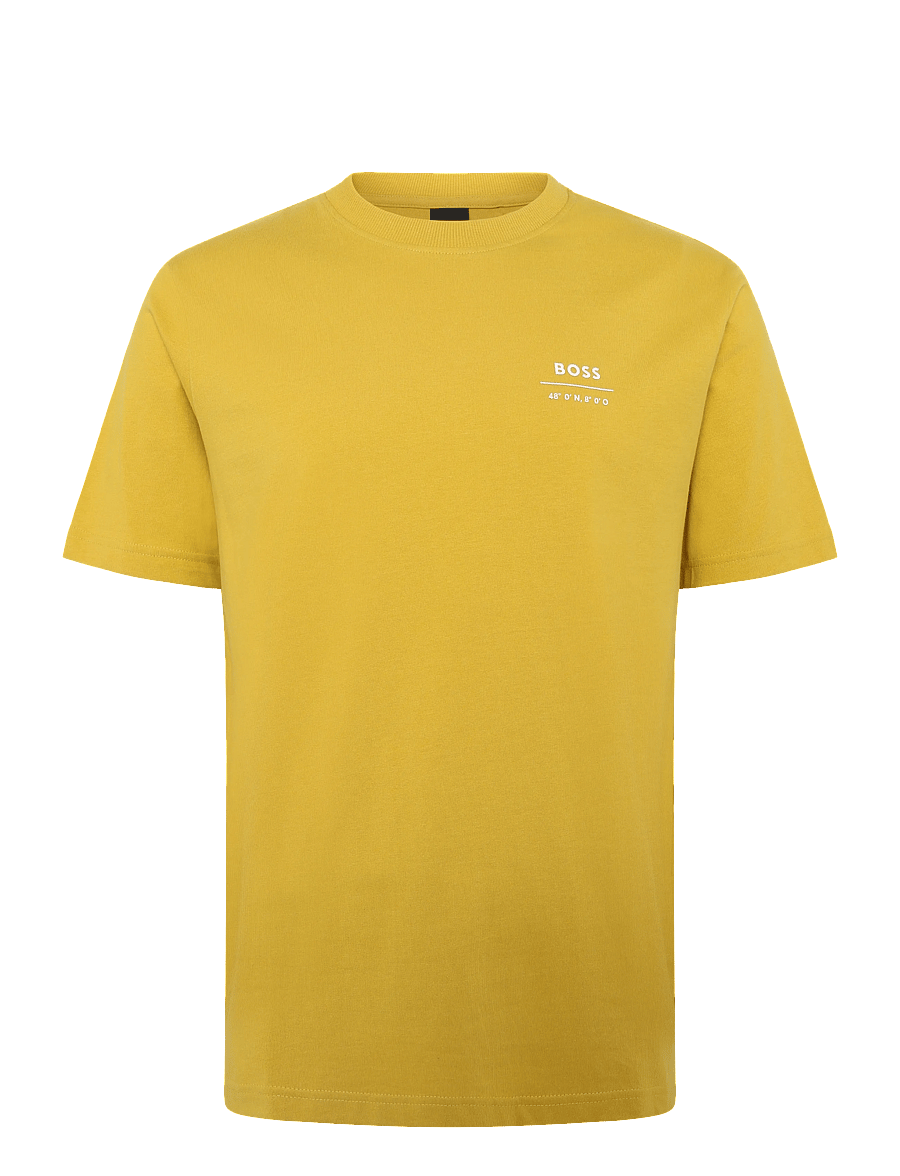 BOSS - Te_BossClub - kortærmede t-shirts - medium yellow - 0