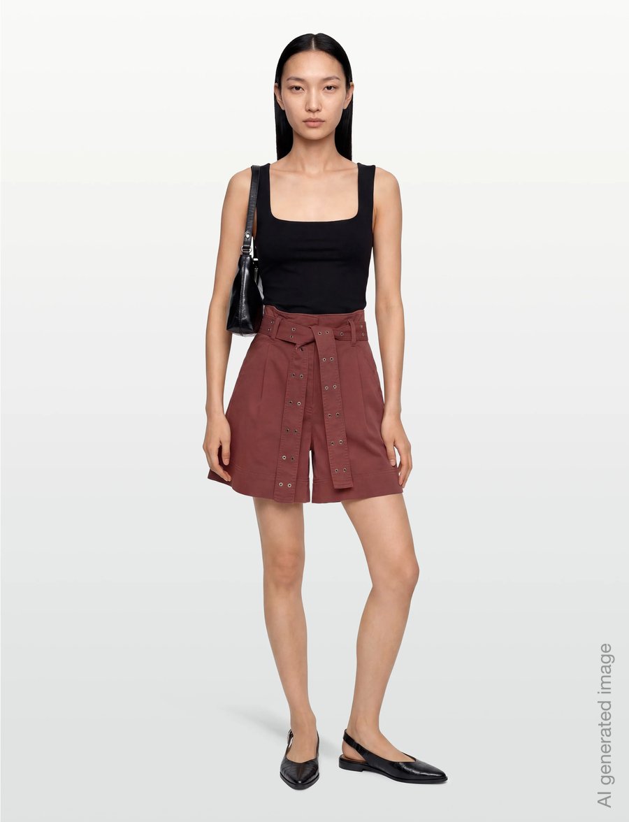 BOSS - C_Tulina-D - freizeitshorts - dark red - 0