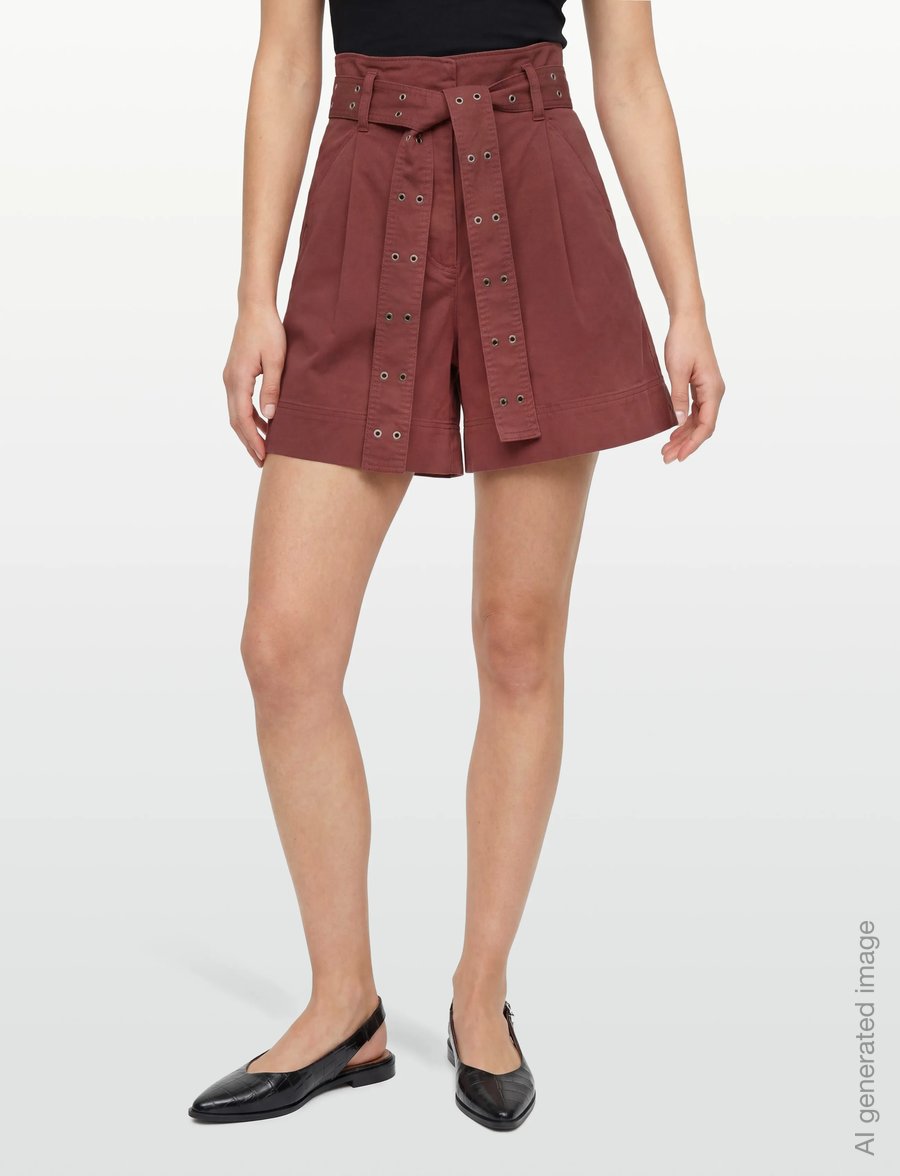 BOSS - C_Tulina-D - freizeitshorts - dark red - 3