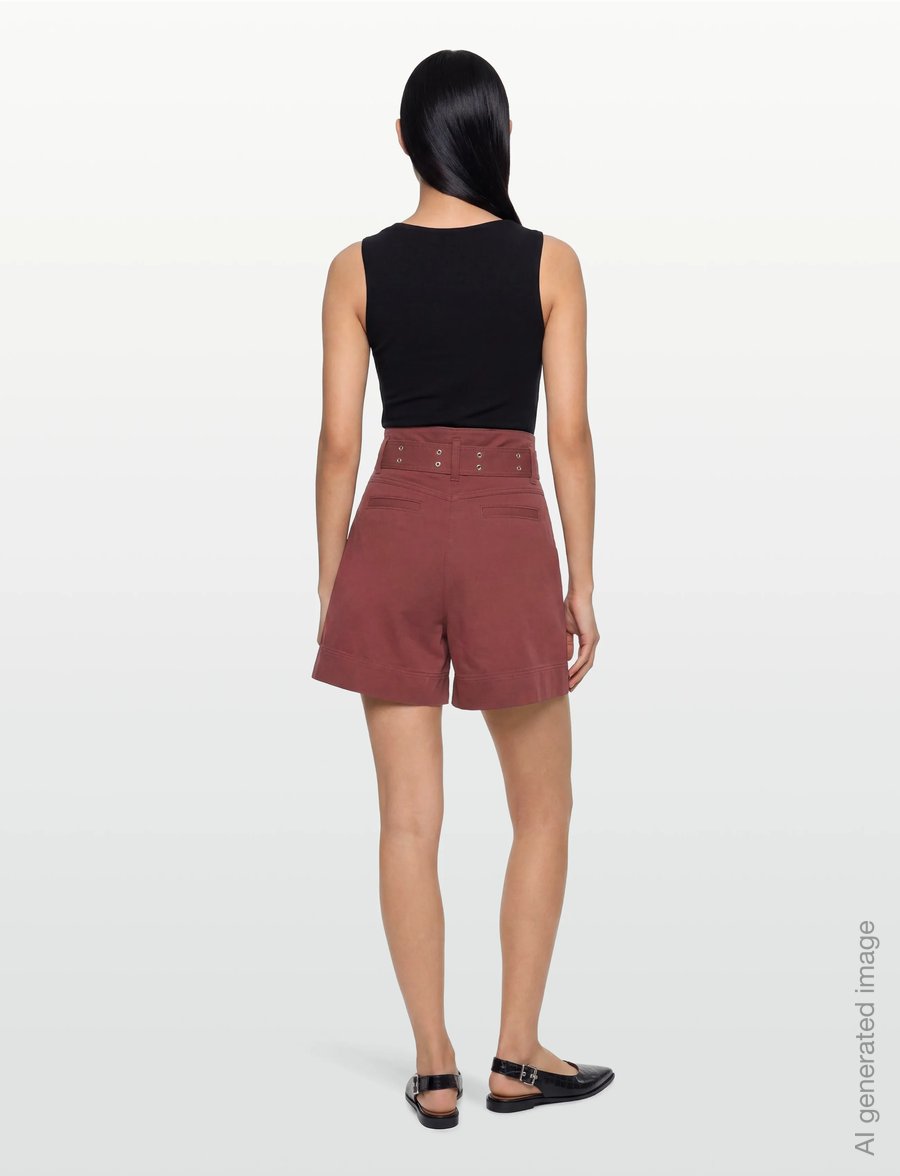 BOSS - C_Tulina-D - freizeitshorts - dark red - 4