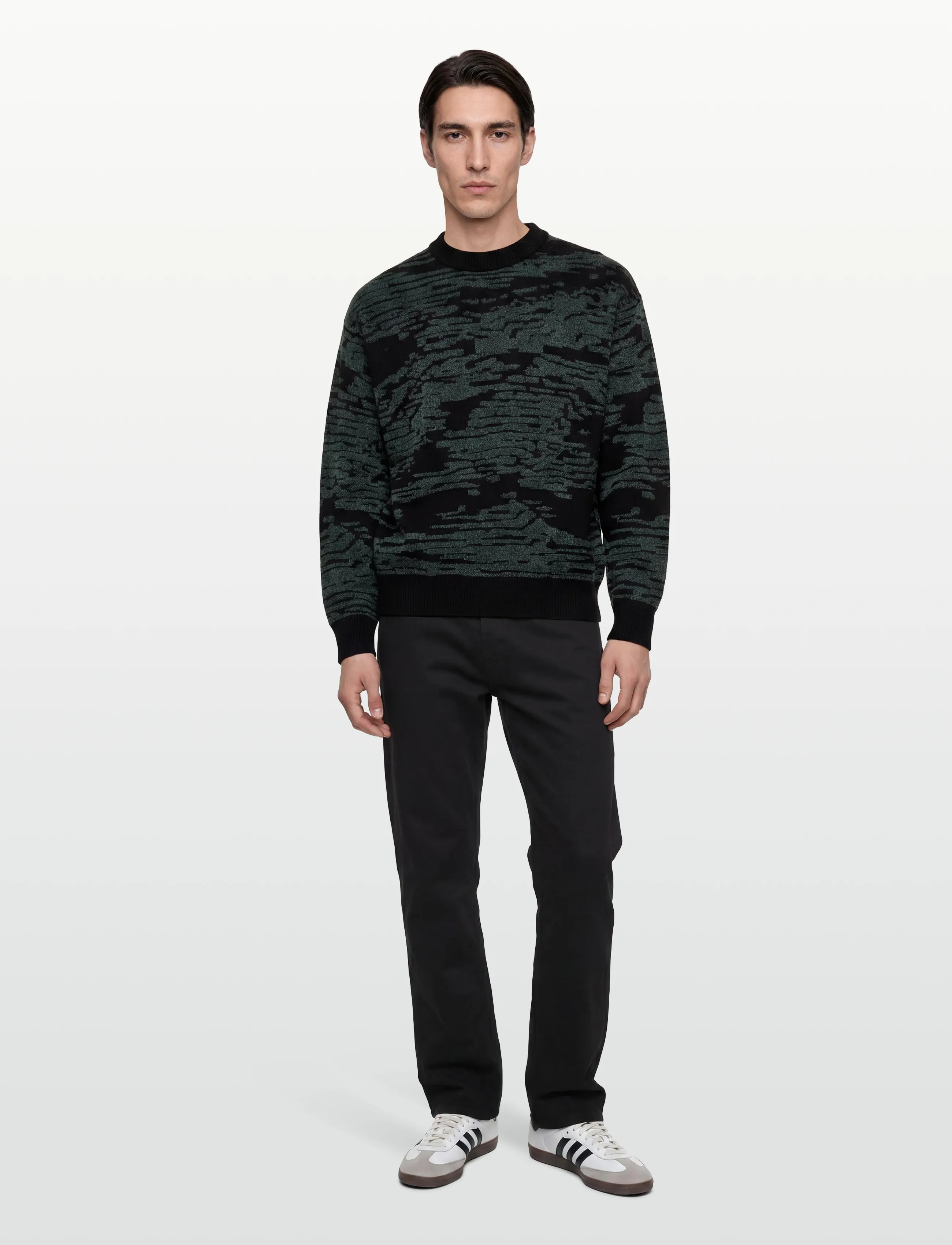 BOSS Andscape - Rundhals - BLACK / black