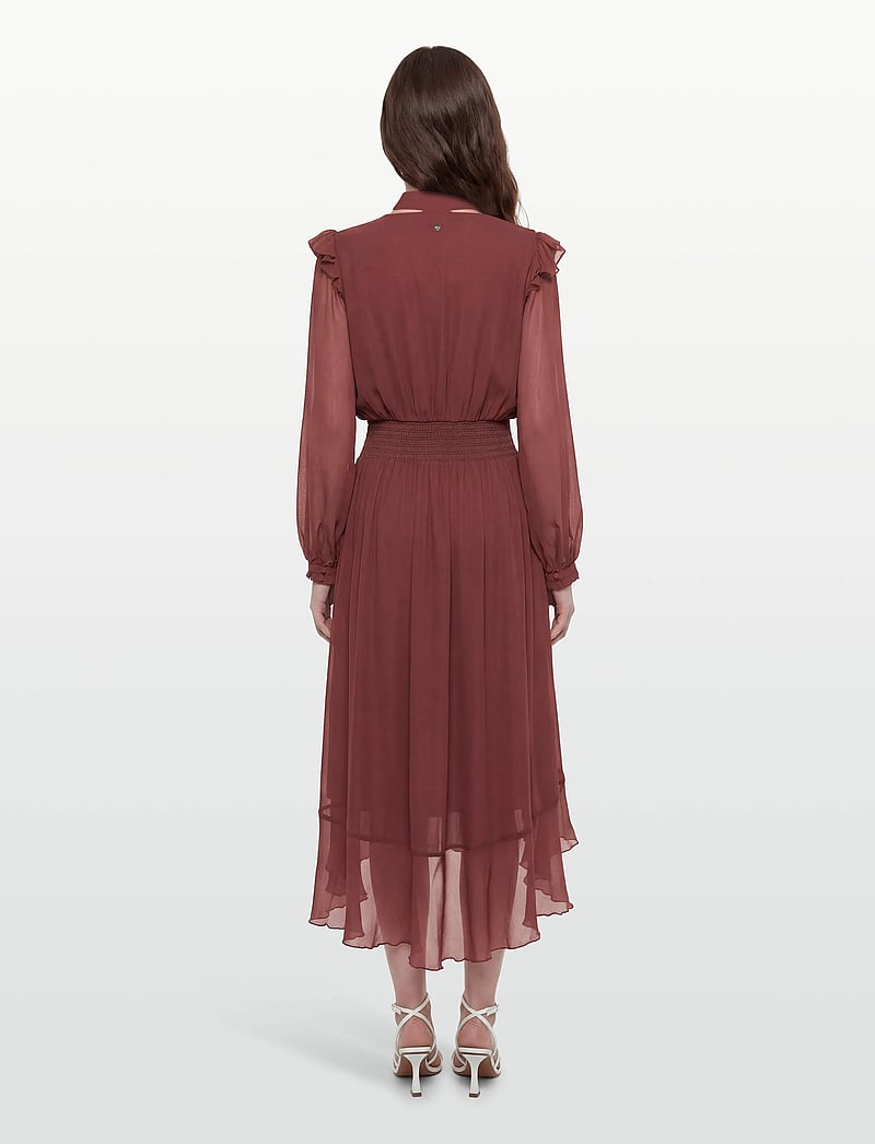 BOSS - C_Domingue - midikleider - dark red - 4
