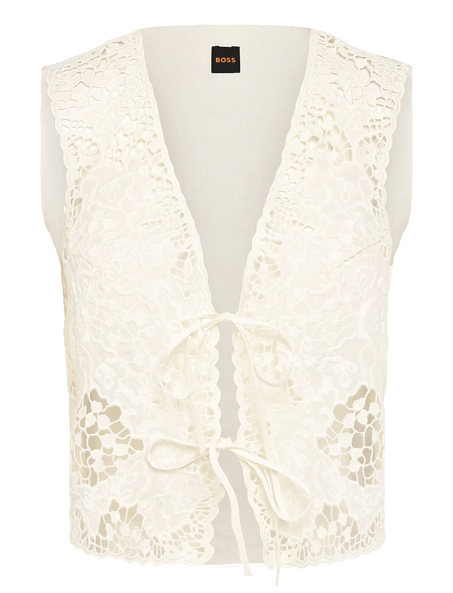 BOSS - C_Irika - Ærmeløse bluser - open white - 0