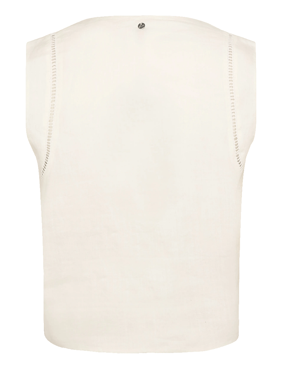 BOSS - C_Irika - Ærmeløse bluser - open white - 1