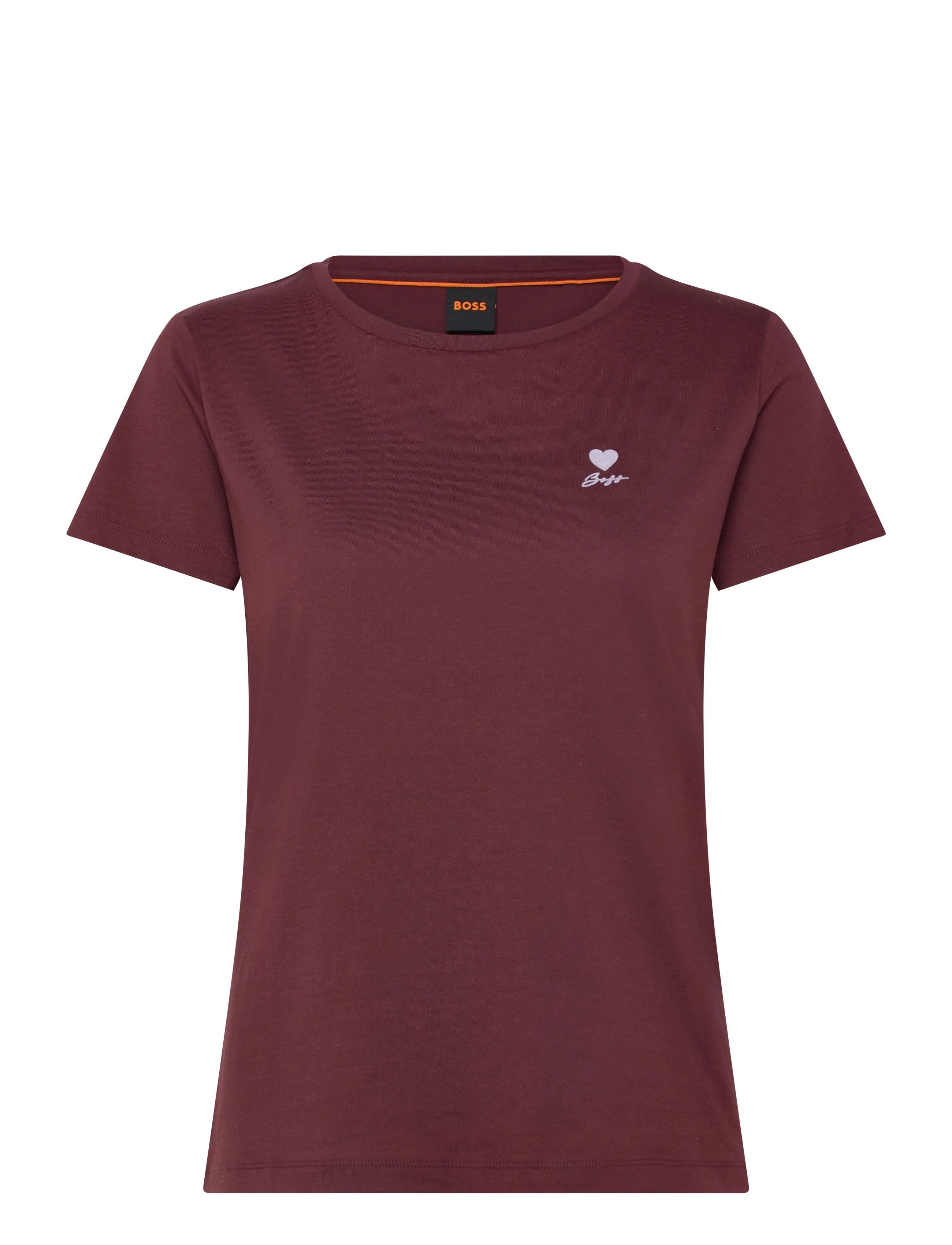 BOSS C_Elove_1 - T-Shirts & Tops - DARK BROWN / burgundy