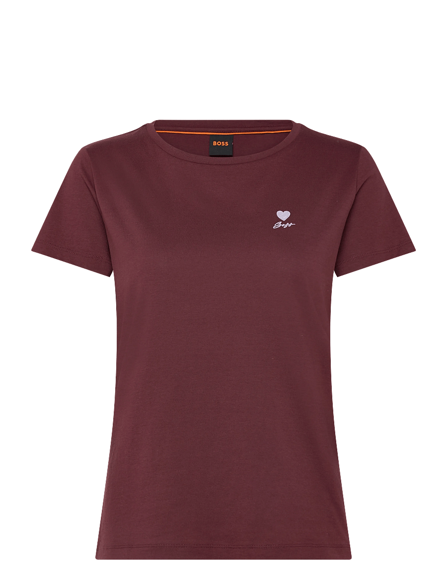 BOSS - C_Elove_1 - t-shirts - dark brown - 1