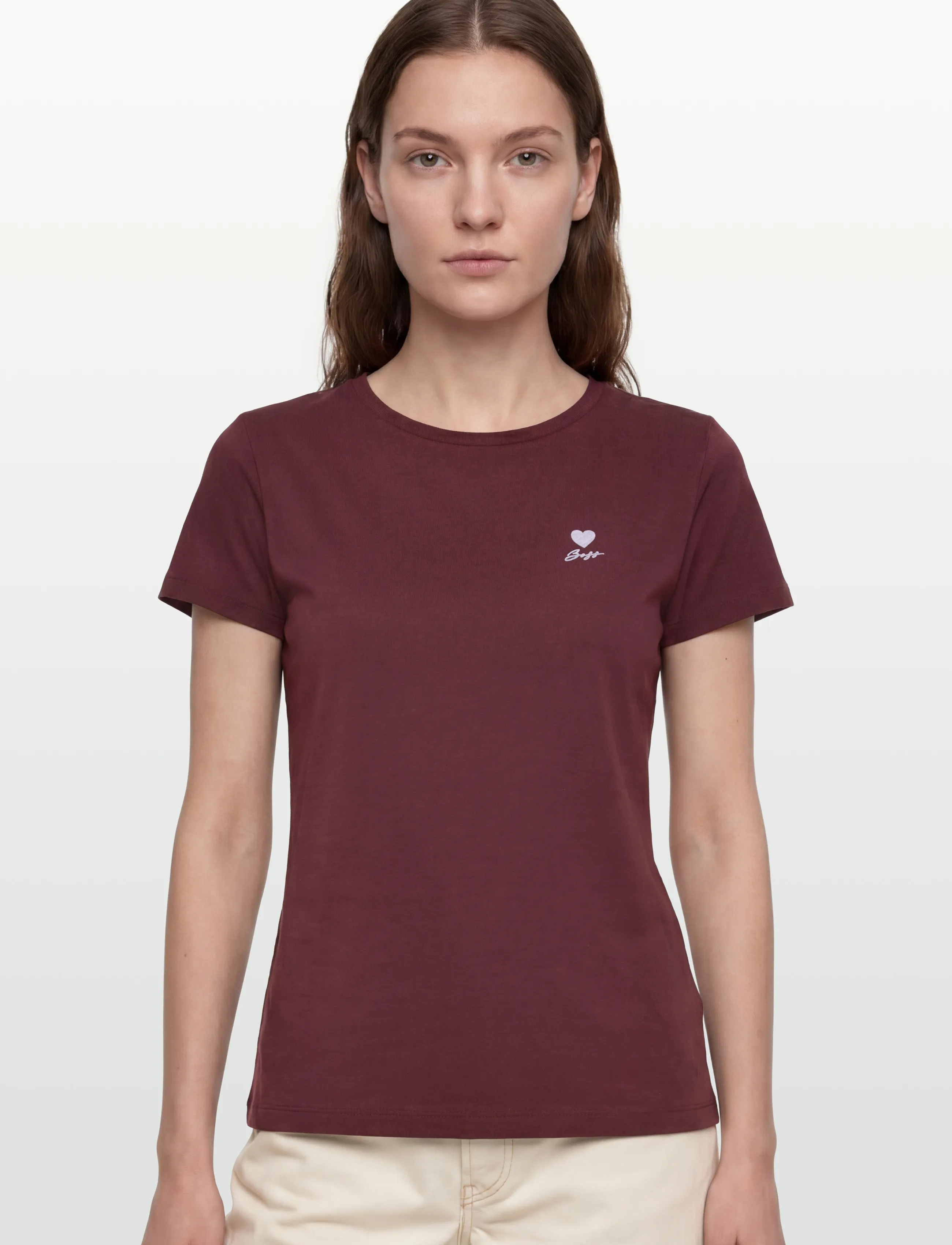 BOSS - C_Elove_1 - t-shirts - dark brown - 3