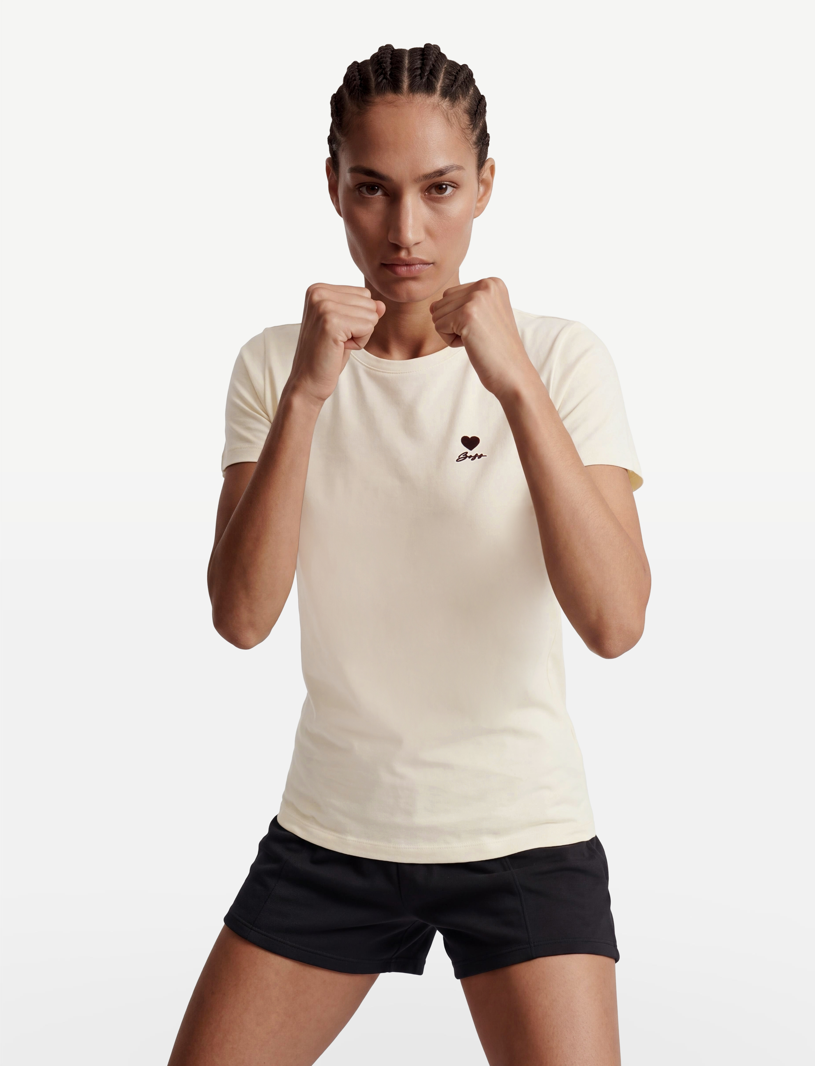 BOSS - C_Elove_1 - t-shirts - open white - 3